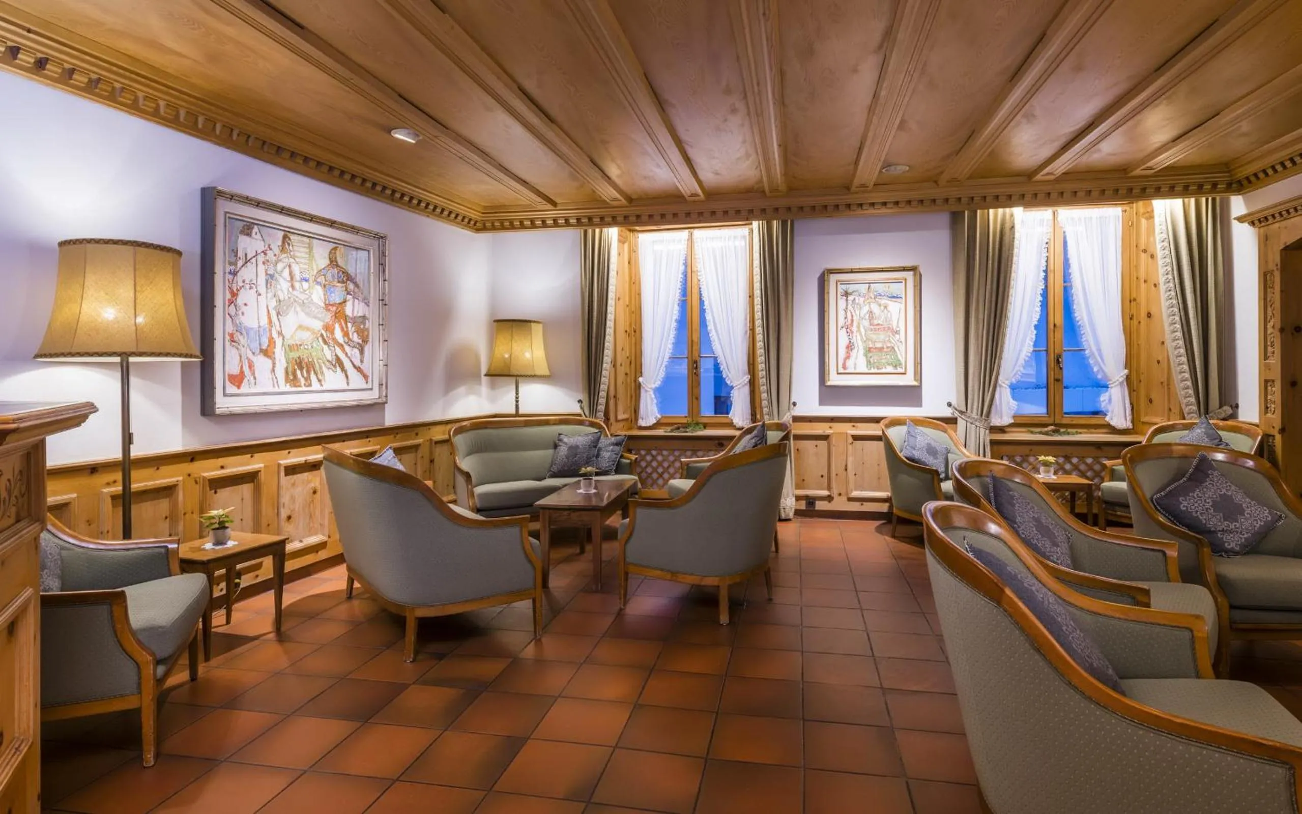 Communal lounge/ TV room in Hotel Stern Chur