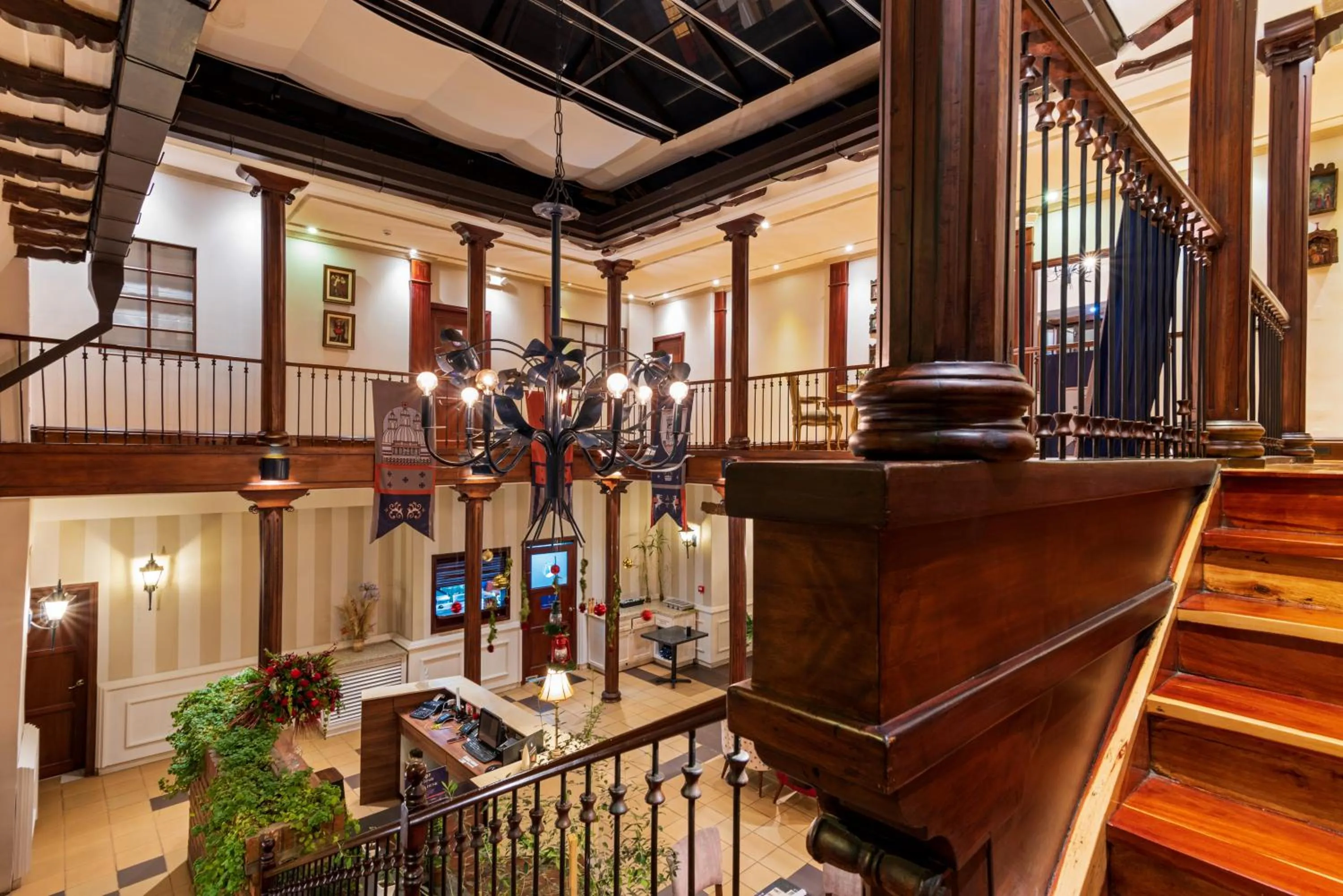 Lobby or reception in Hotel La Cofradía Pub-House