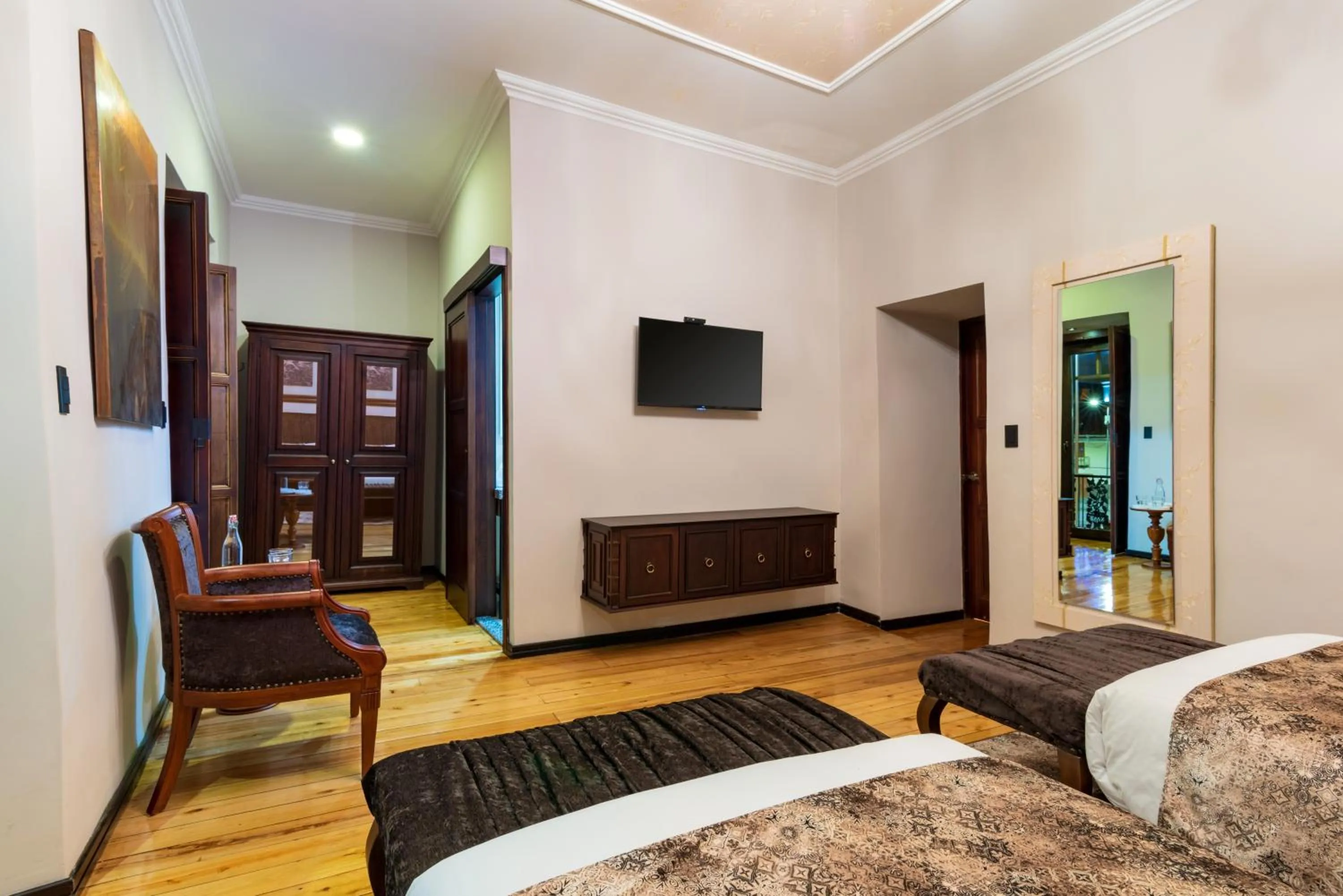 Bed in Hotel La Cofradía Pub-House