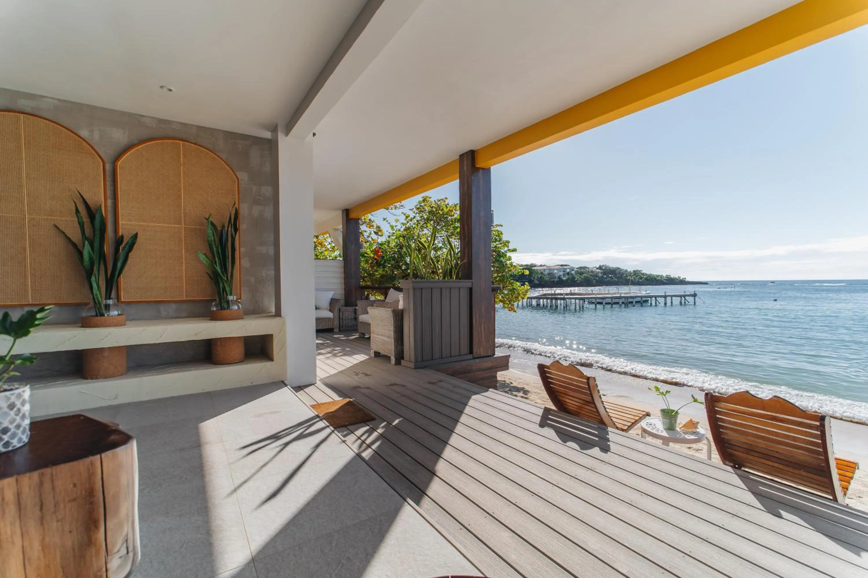 Seating area in The Beach House Boutique Hotel