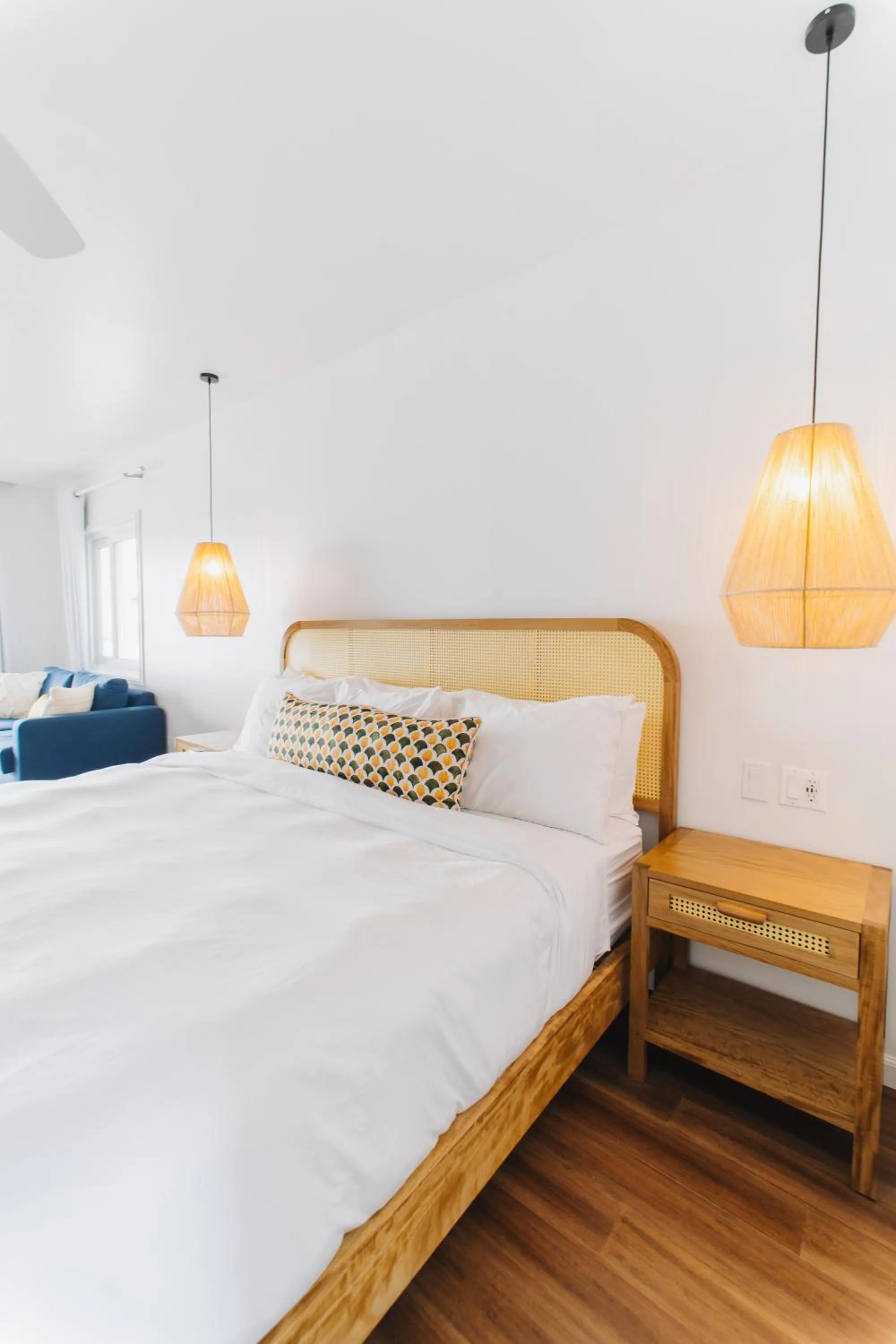 Bed in The Beach House Boutique Hotel