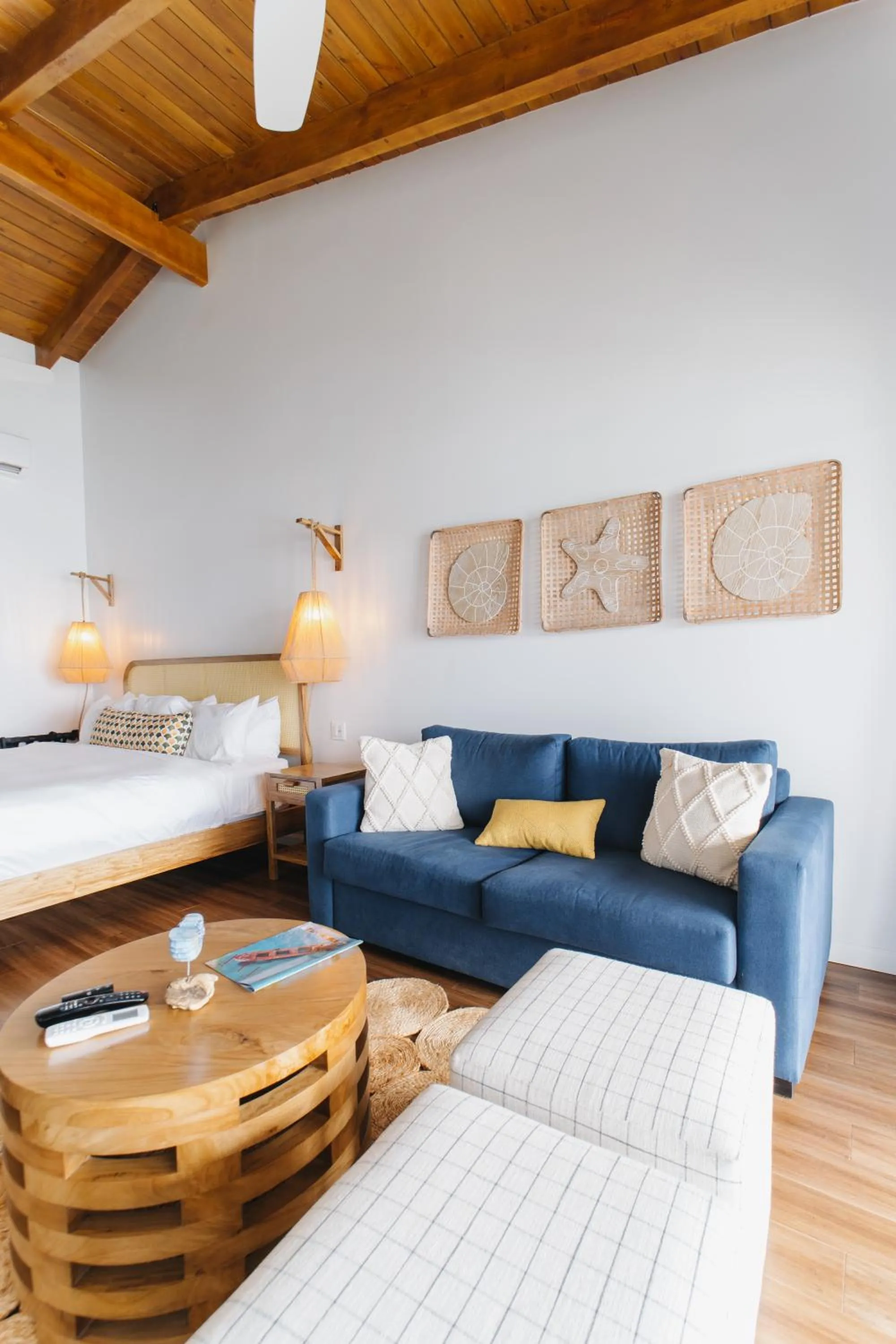 Living room, Bed in The Beach House Boutique Hotel