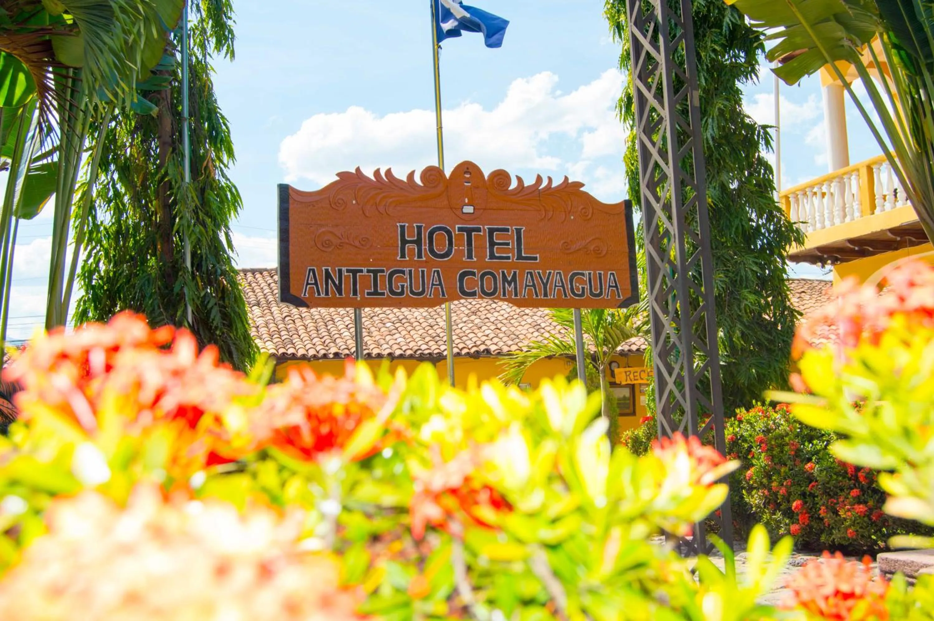 Garden view in Hotel Antigua Comayagua