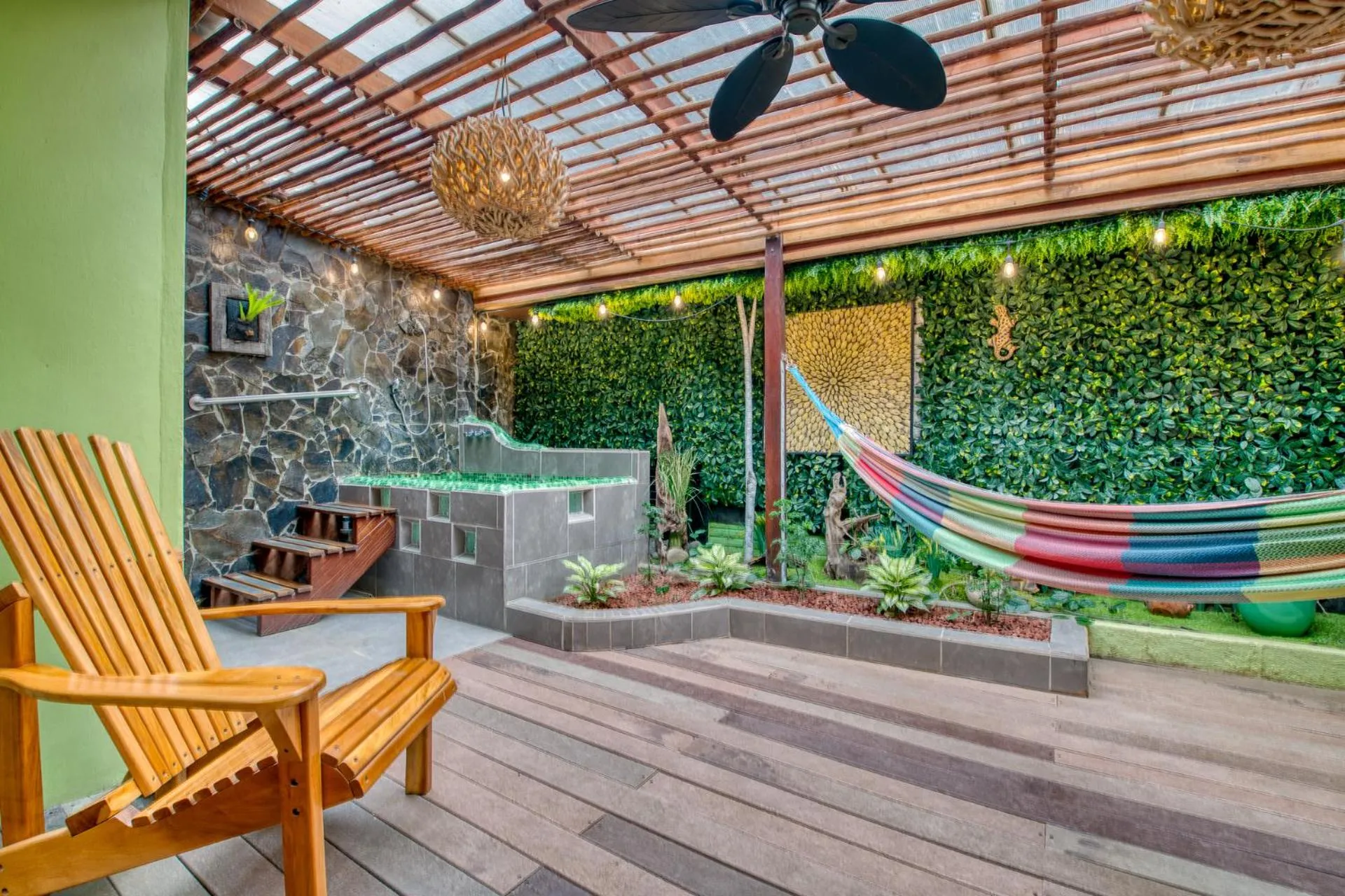 Patio in Hotel Banana Azul - Adults Only