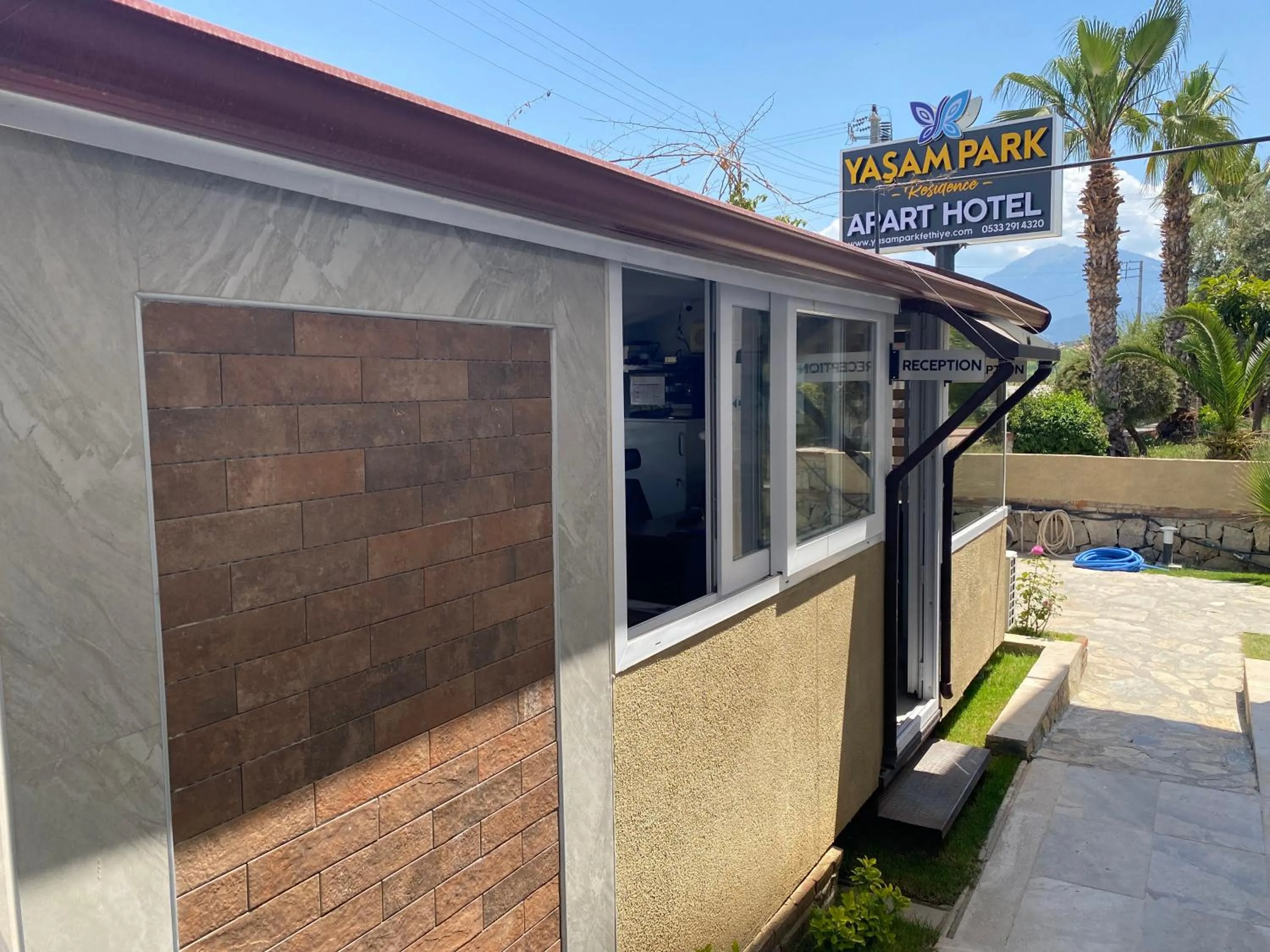 Lobby or reception in Yaşam Park Apart Hotel - Fethiye Calis Beach