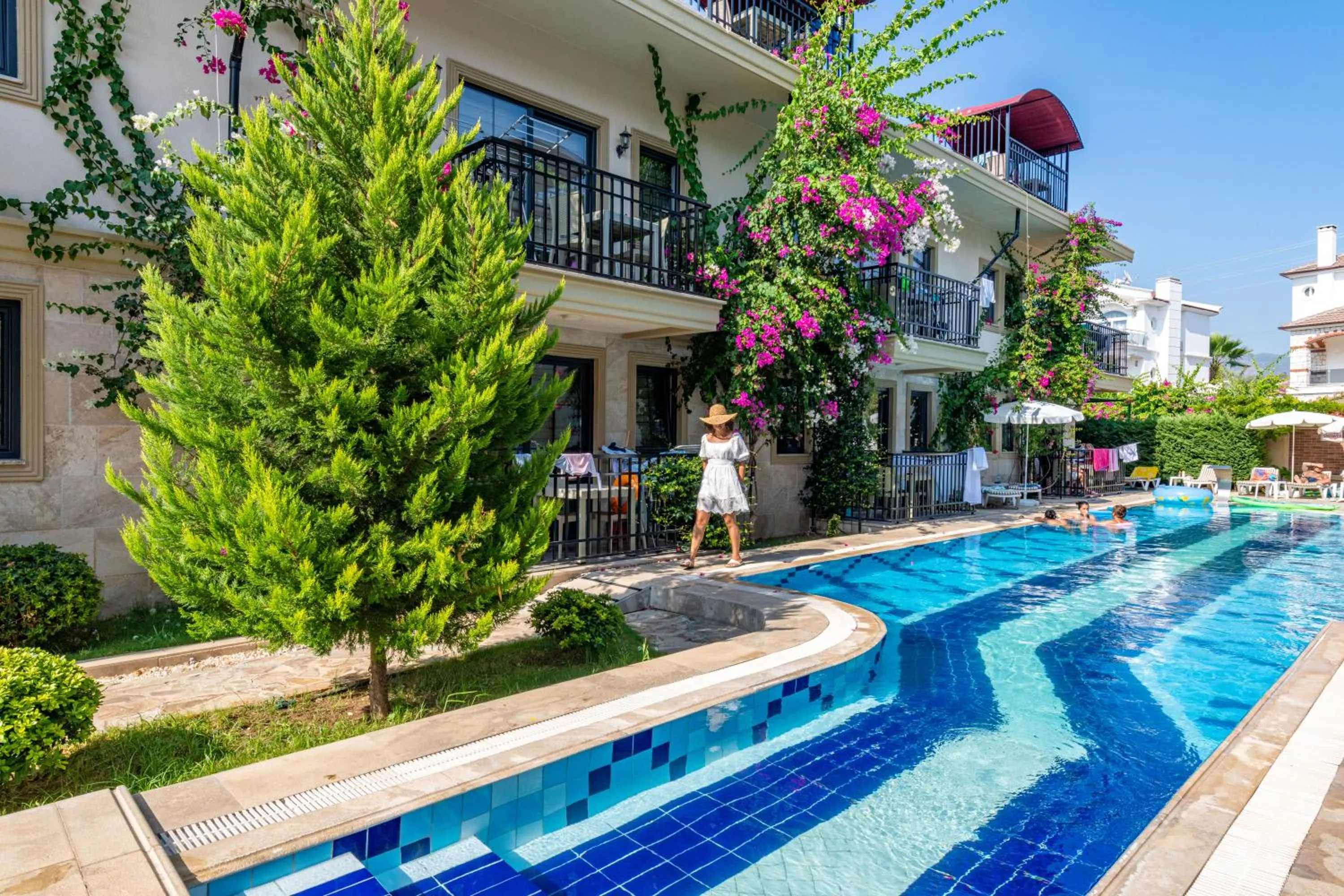 Pool view in Yaşam Park Apart Hotel - Fethiye Calis Beach