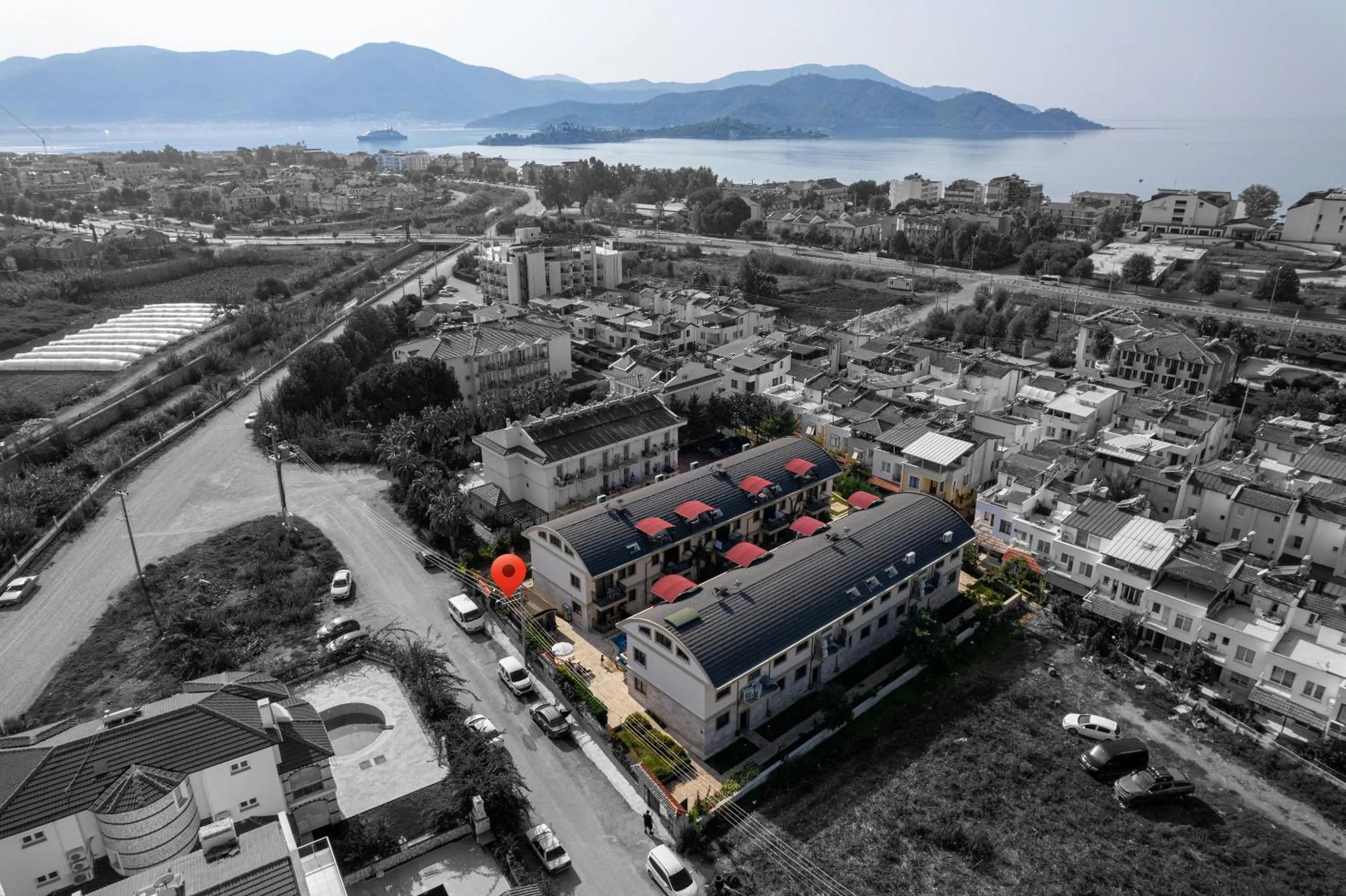 Bird's eye view in Yaşam Park Apart Hotel - Fethiye Calis Beach
