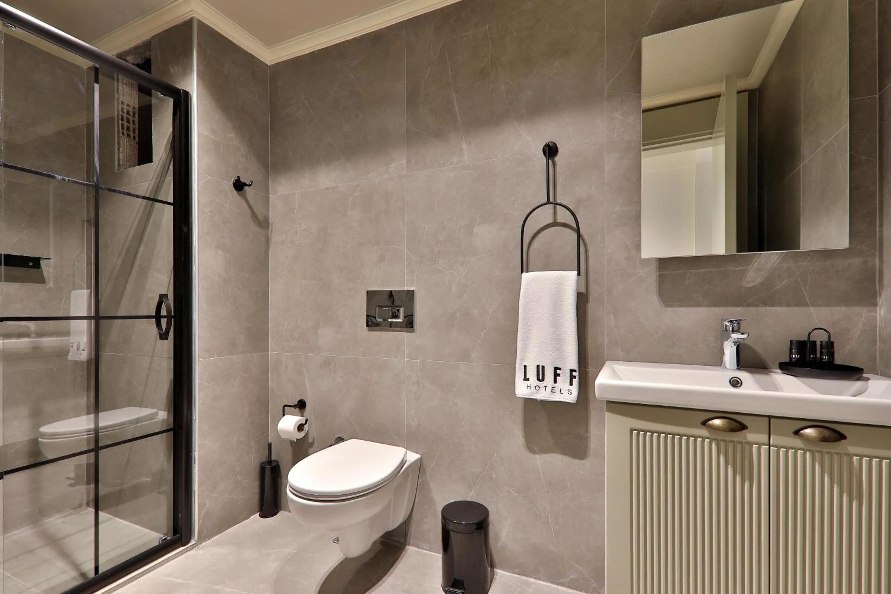 Shower in Luff Suites