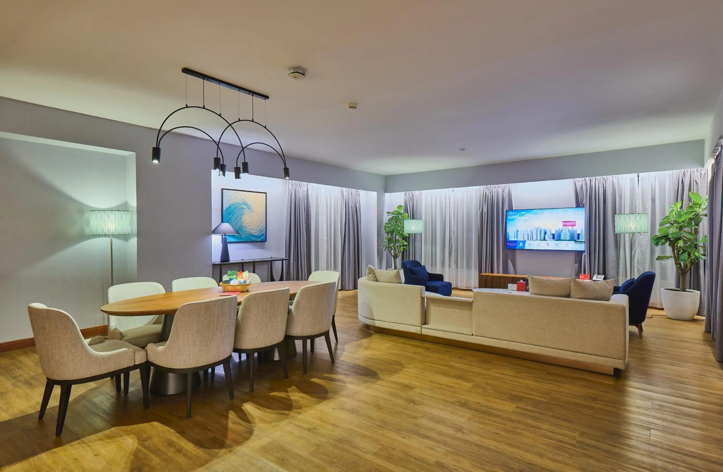 Living room in Ramada Hotel, Suites and Apartments by Wyndham Dubai JBR