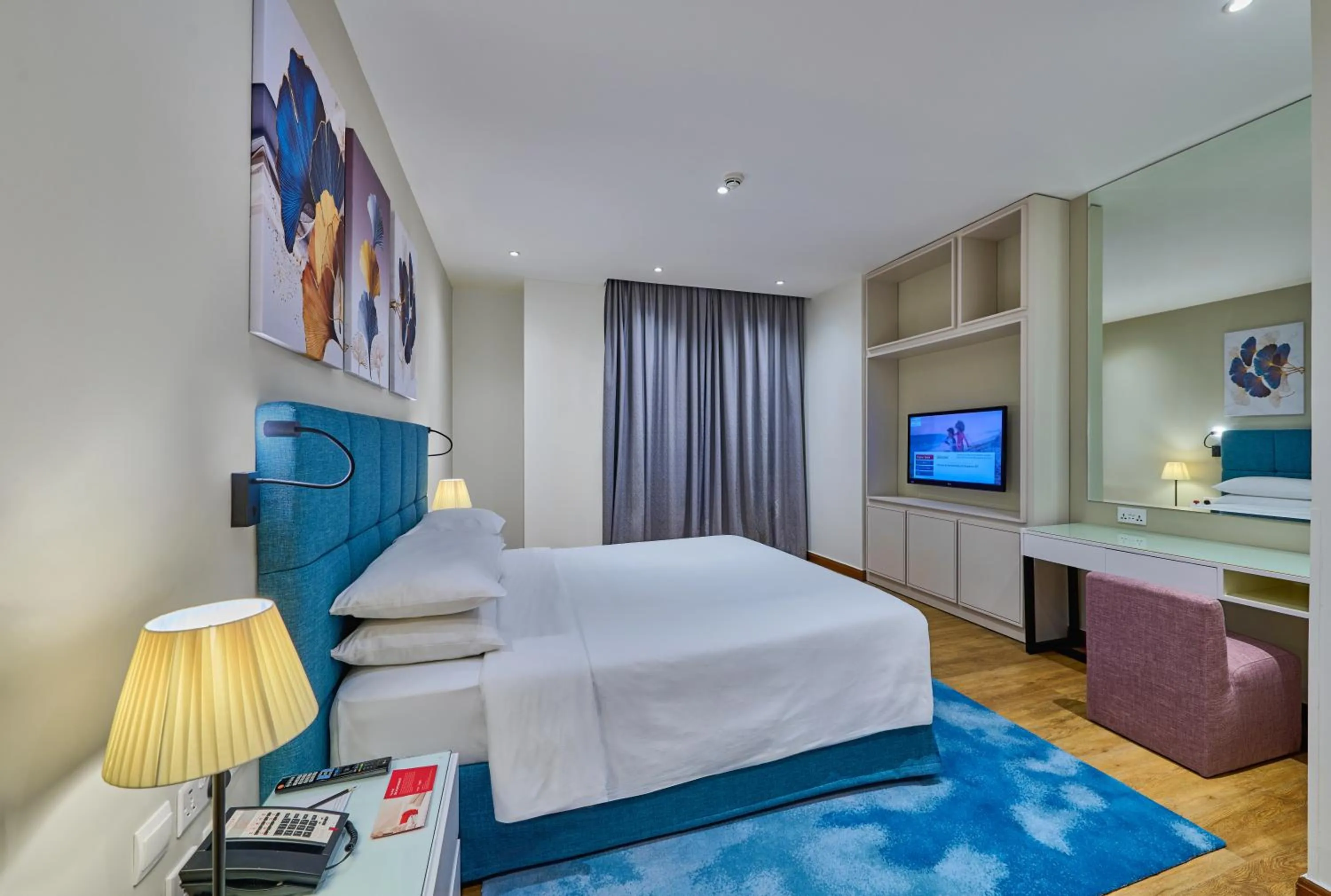 Bed in Ramada Hotel, Suites and Apartments by Wyndham Dubai JBR