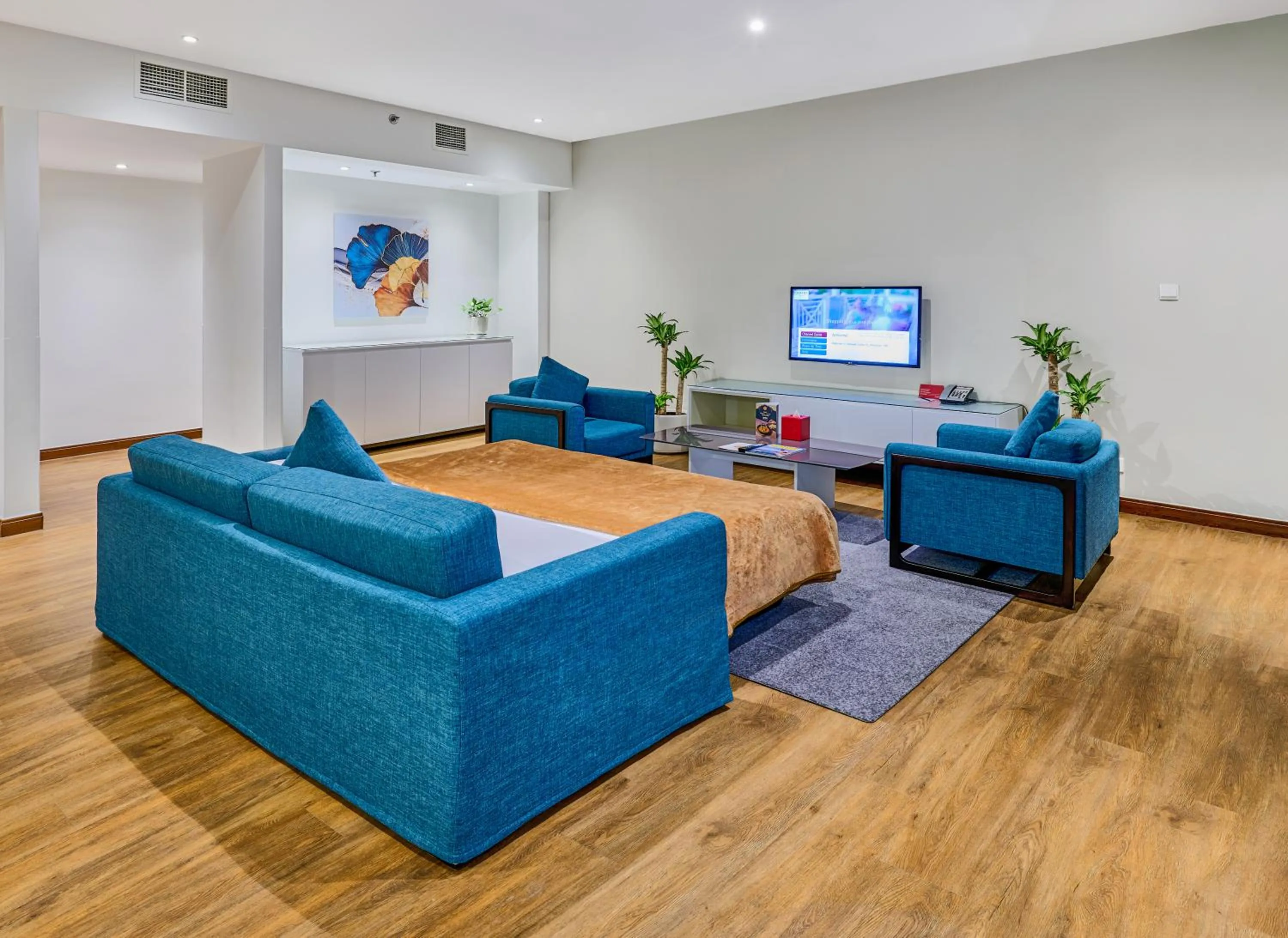 Living room in Ramada Hotel, Suites and Apartments by Wyndham Dubai JBR