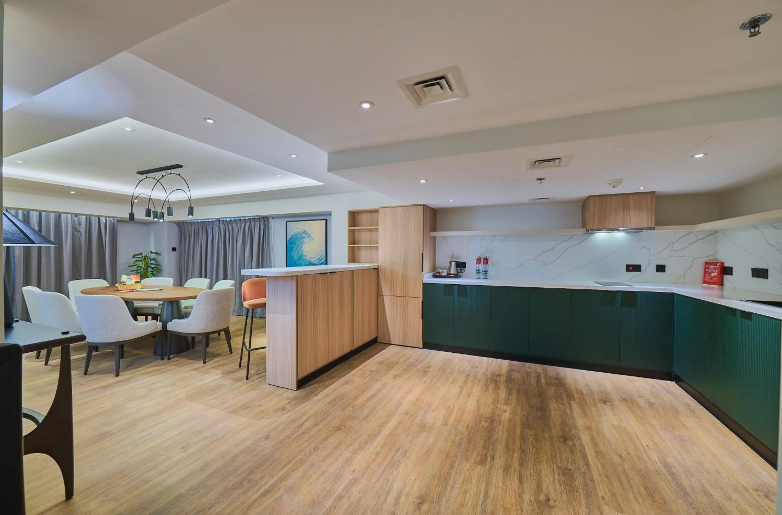 Kitchen or kitchenette in Ramada Hotel, Suites and Apartments by Wyndham Dubai JBR