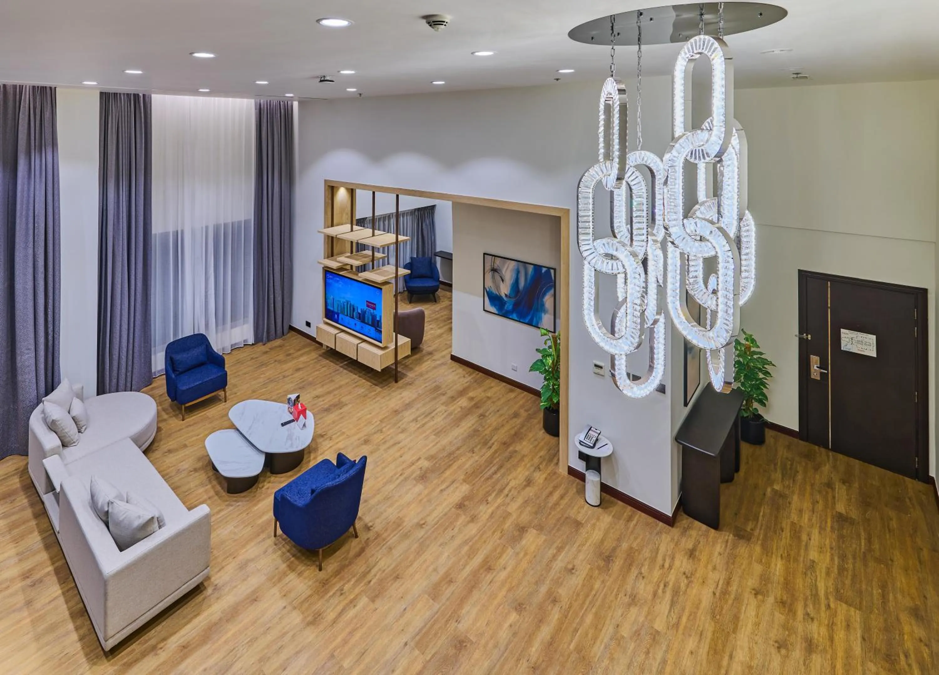 Living room in Ramada Hotel, Suites and Apartments by Wyndham Dubai JBR