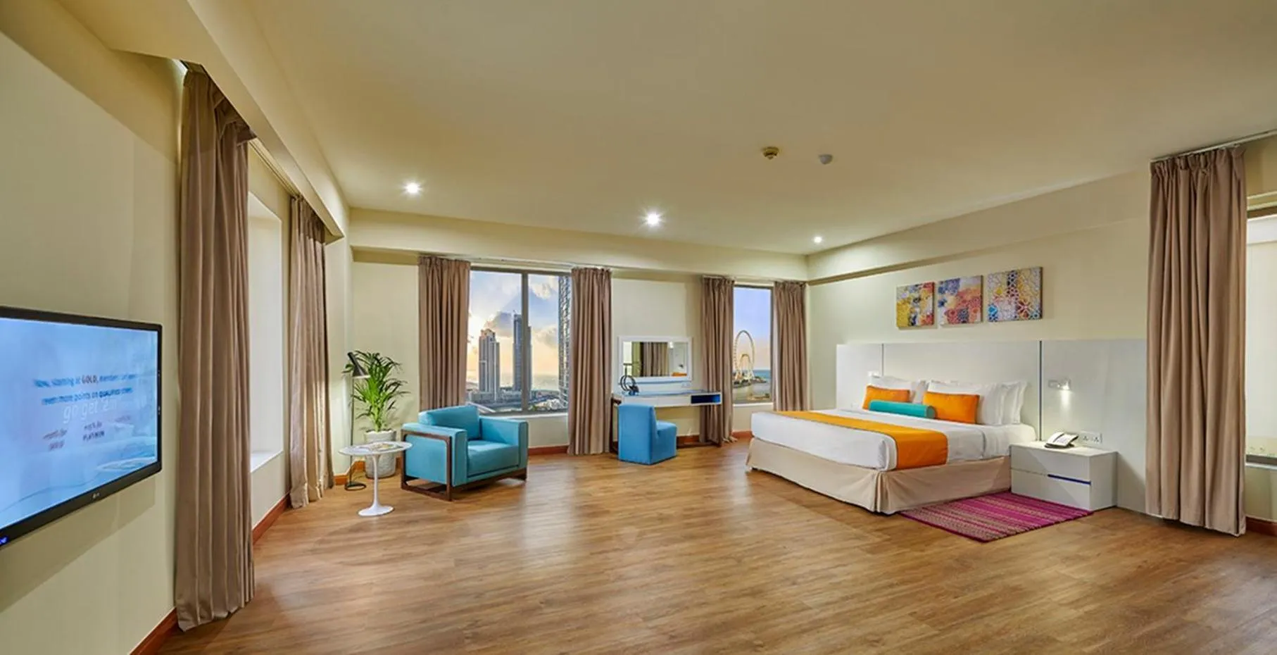 Bedroom, Bed in Ramada Hotel, Suites and Apartments by Wyndham Dubai JBR