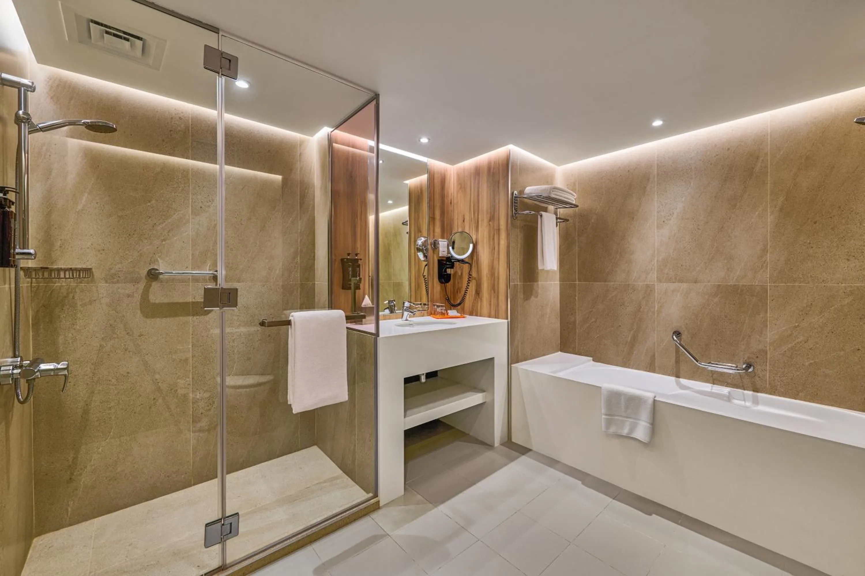 Bathroom in Ramada Hotel, Suites and Apartments by Wyndham Dubai JBR