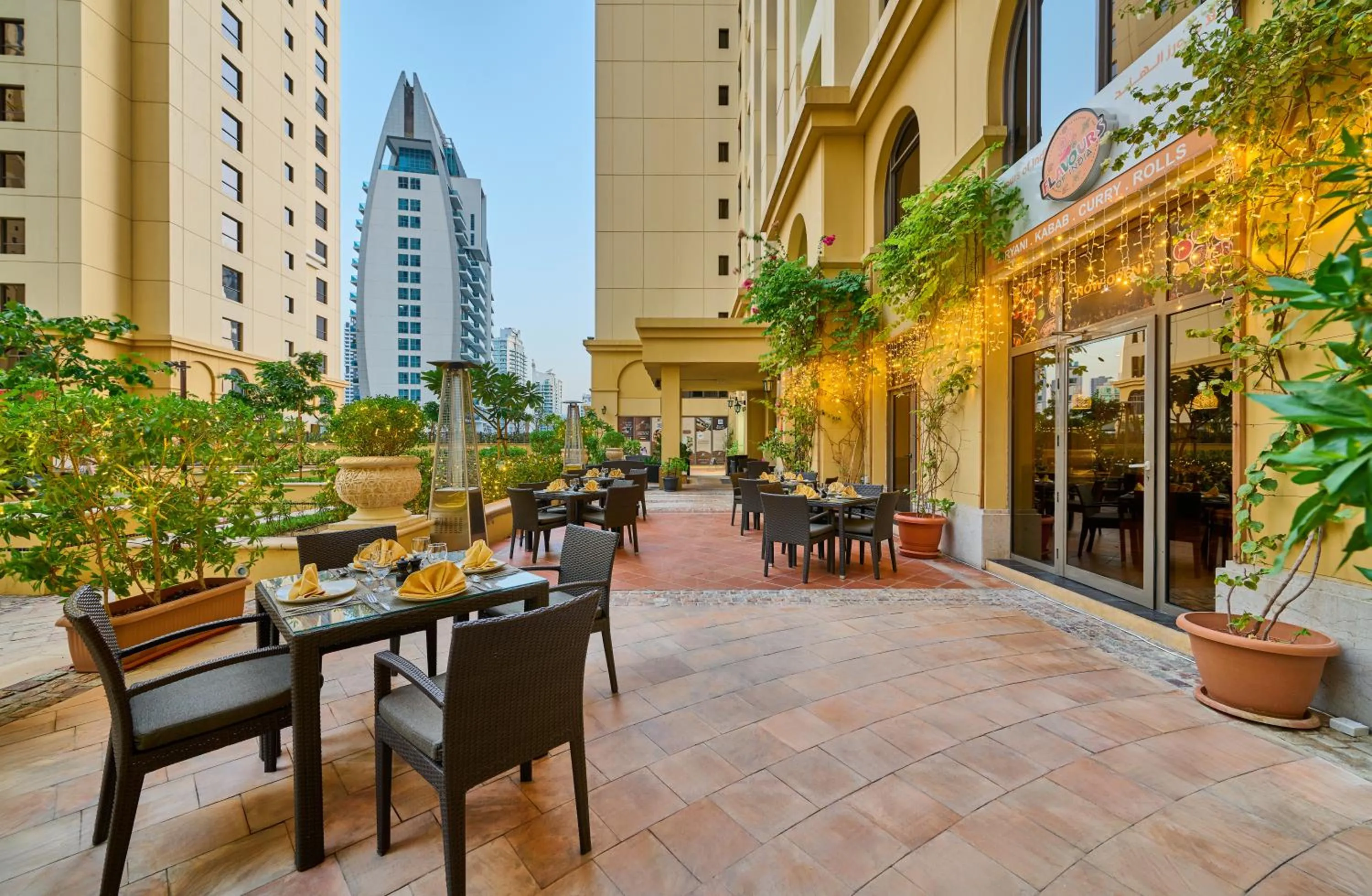 Patio in Ramada Hotel, Suites and Apartments by Wyndham Dubai JBR