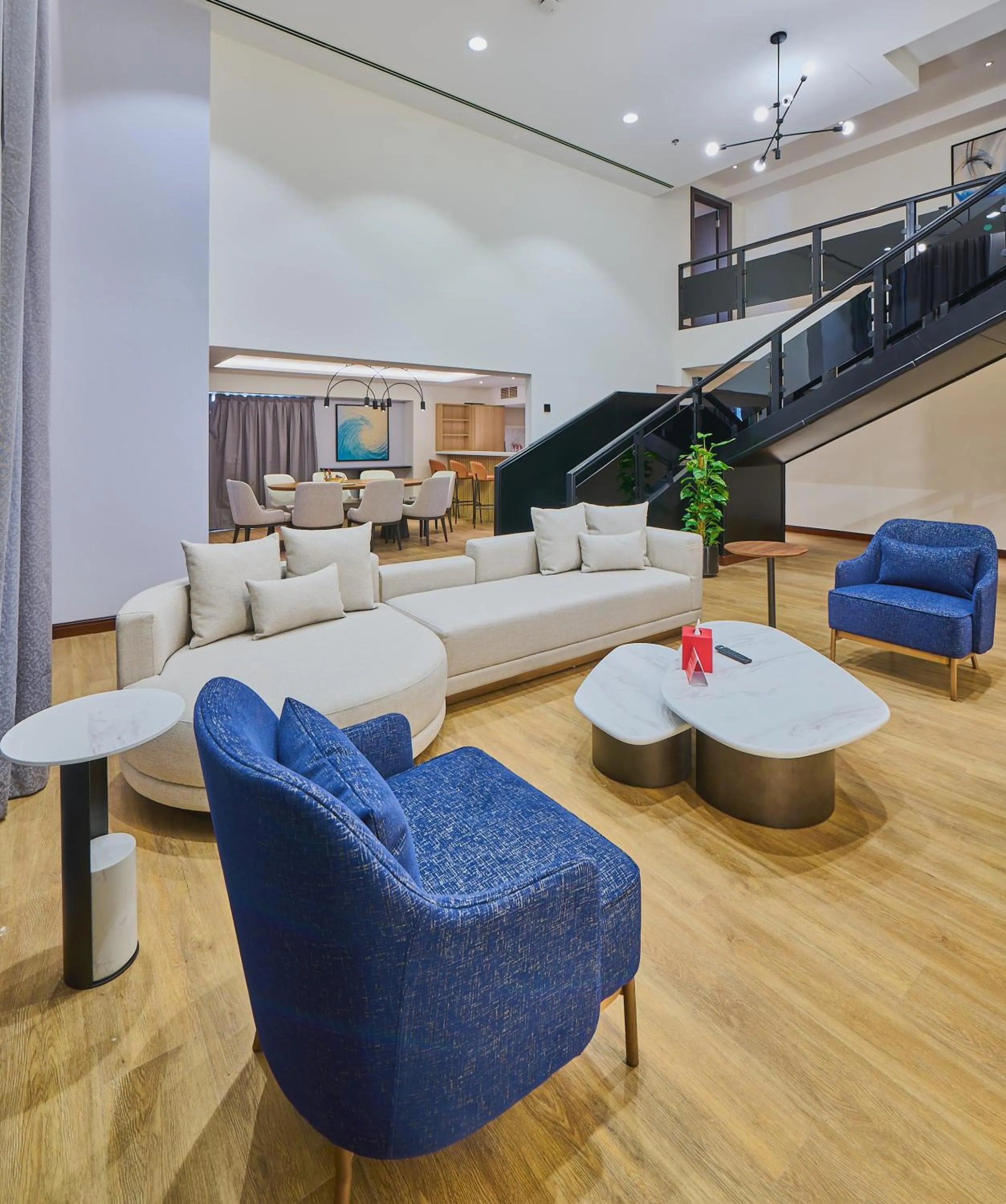 Living room in Ramada Hotel, Suites and Apartments by Wyndham Dubai JBR