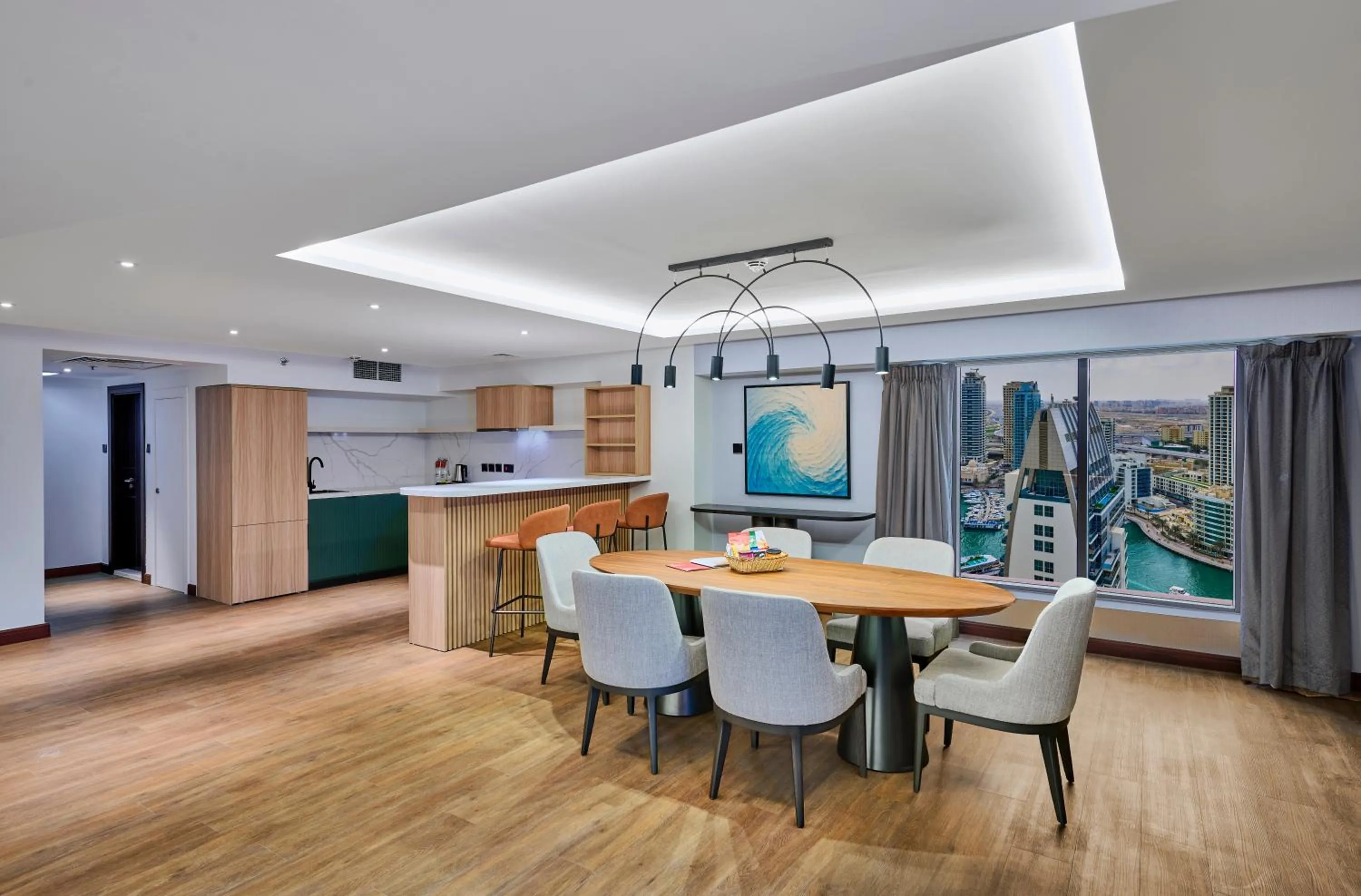 Kitchen or kitchenette in Ramada Hotel, Suites and Apartments by Wyndham Dubai JBR