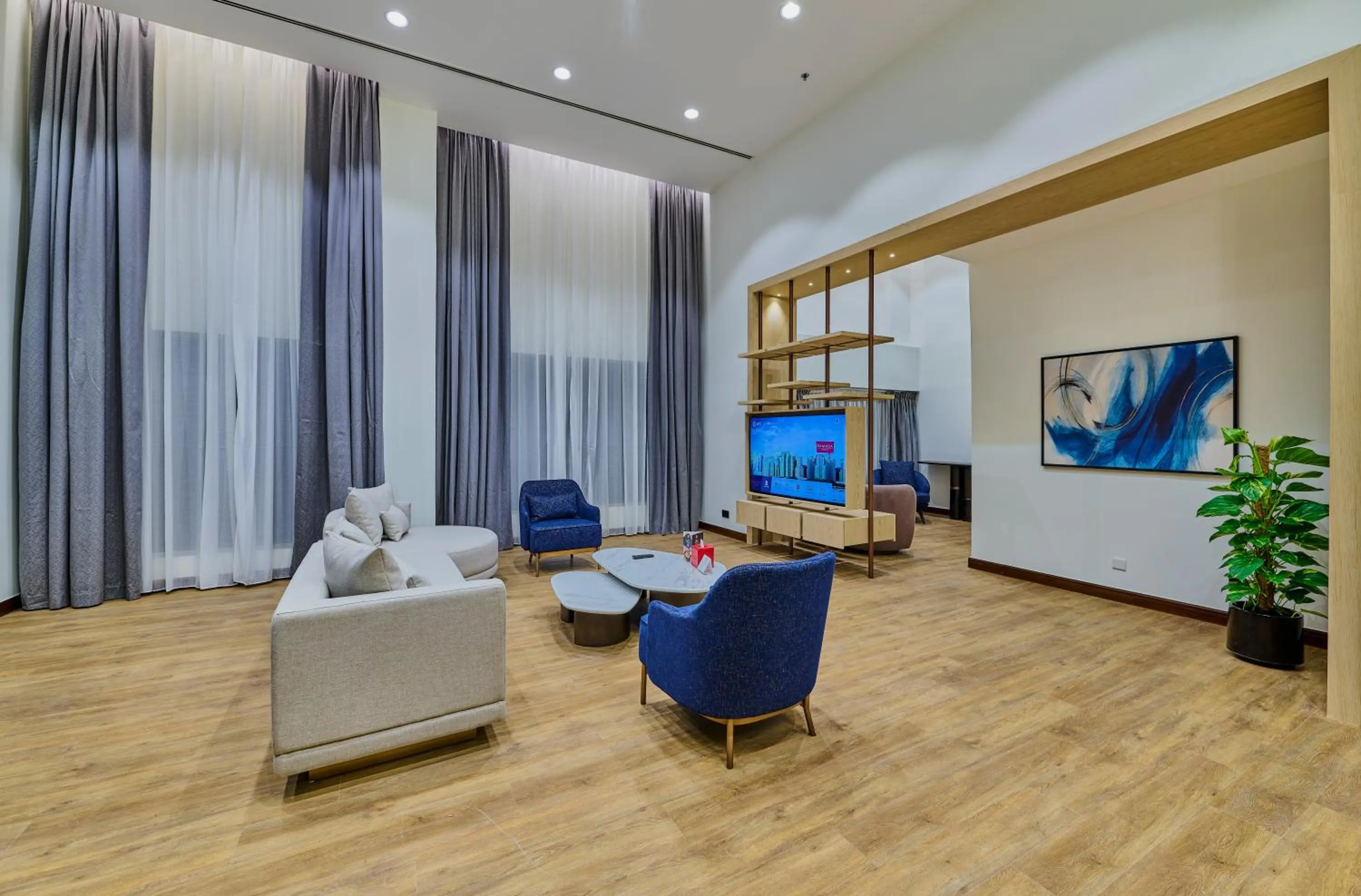 Living room in Ramada Hotel, Suites and Apartments by Wyndham Dubai JBR