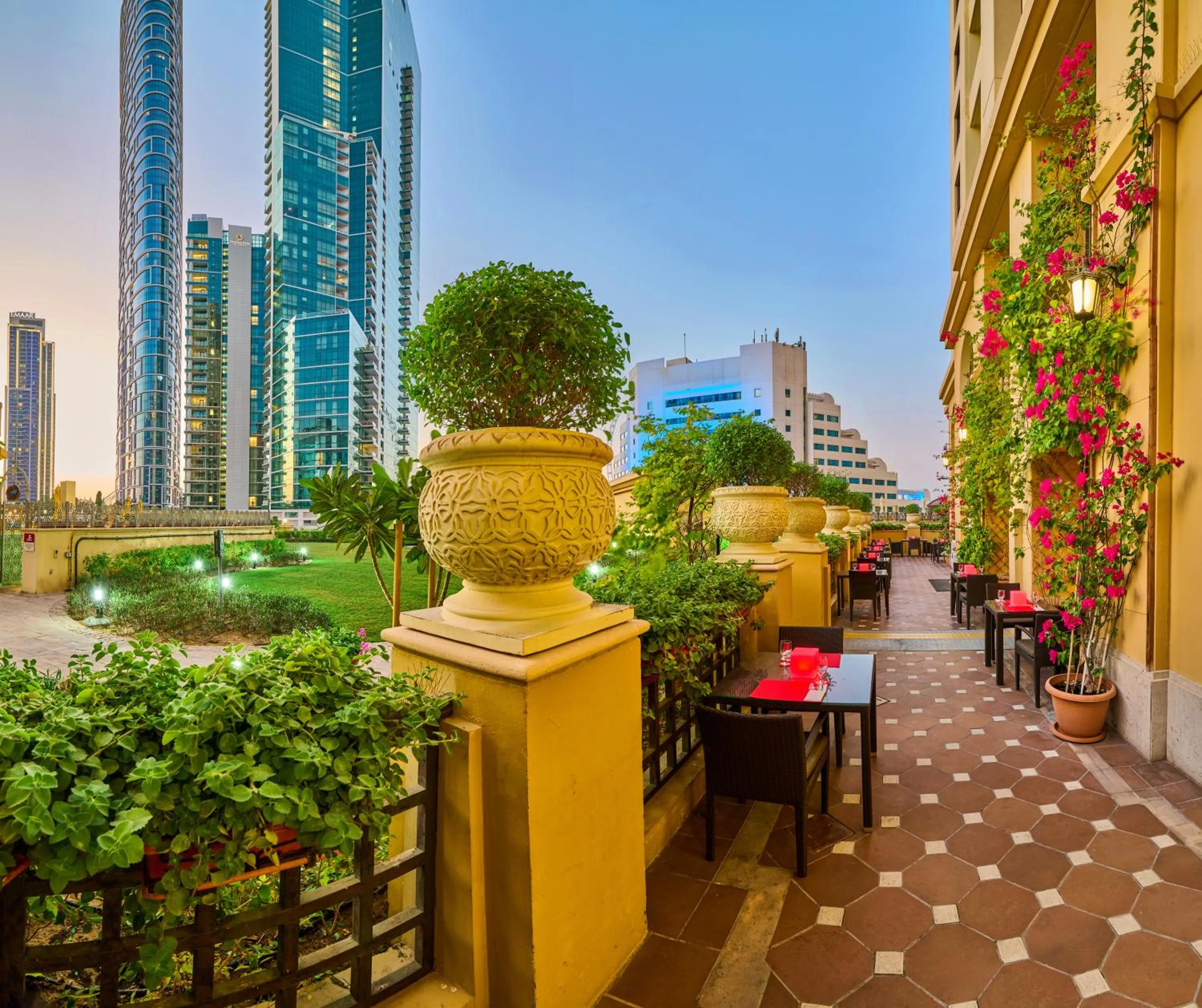 Patio in Ramada Hotel, Suites and Apartments by Wyndham Dubai JBR