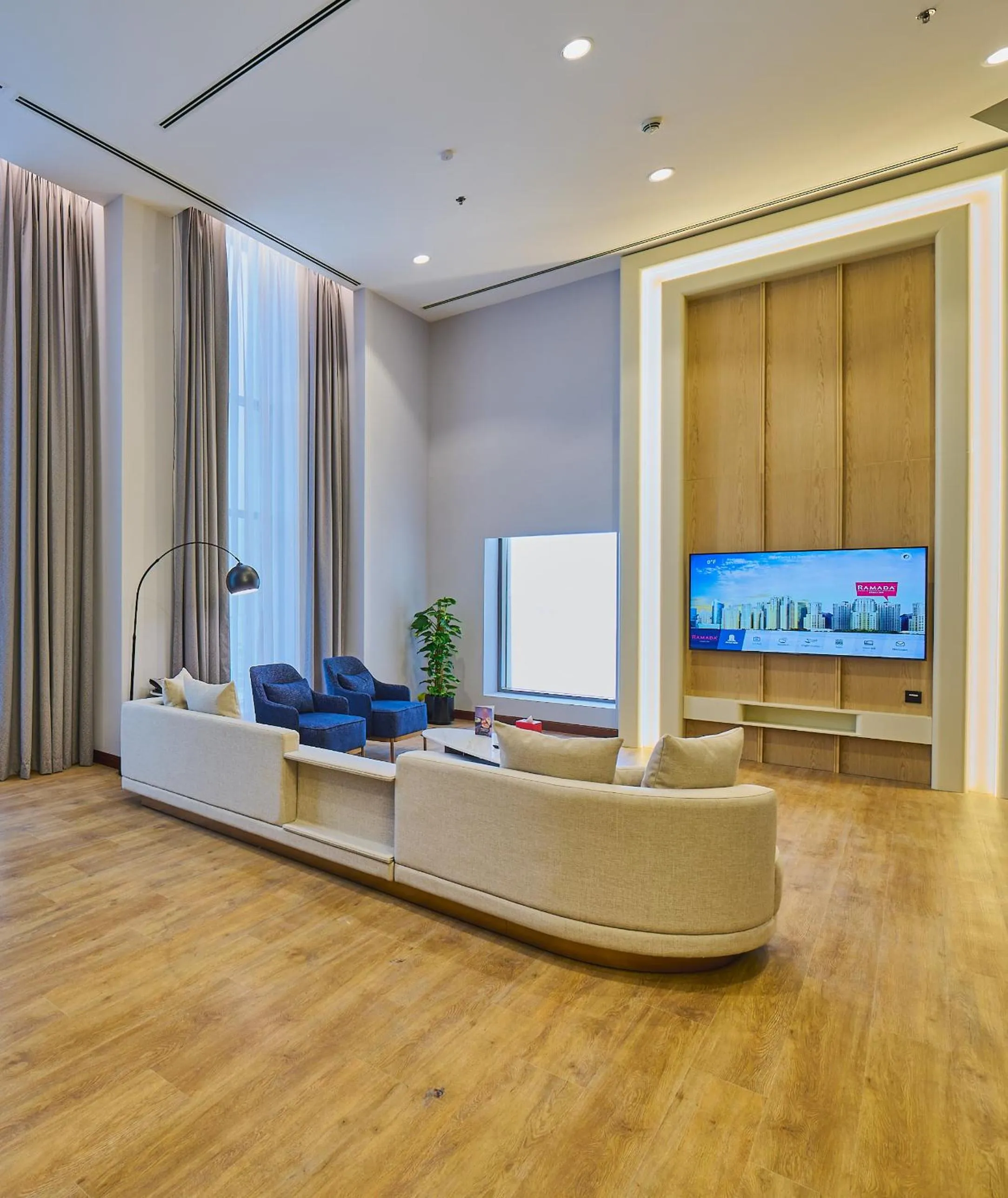 Living room in Ramada Hotel, Suites and Apartments by Wyndham Dubai JBR