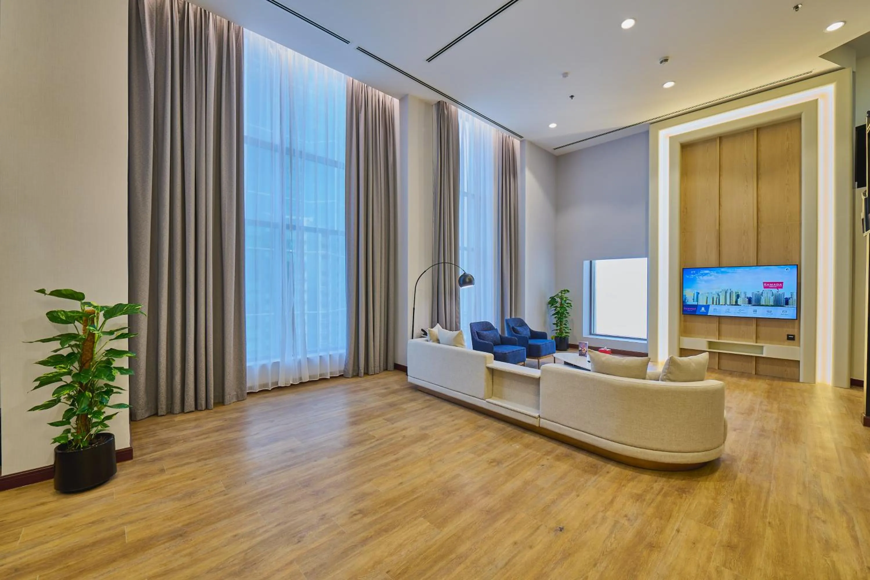 Living room in Ramada Hotel, Suites and Apartments by Wyndham Dubai JBR
