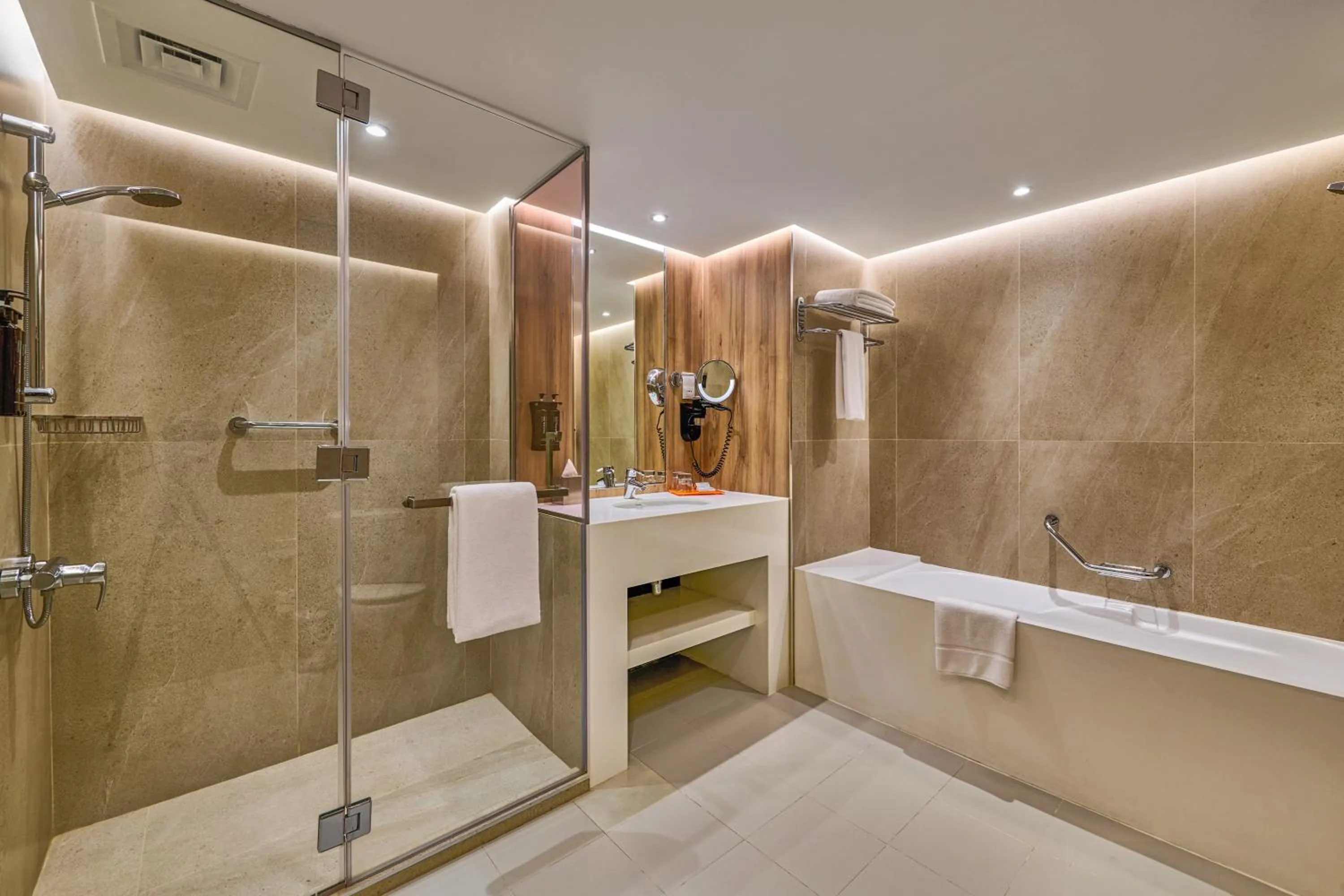 Bathroom in Ramada Hotel, Suites and Apartments by Wyndham Dubai JBR