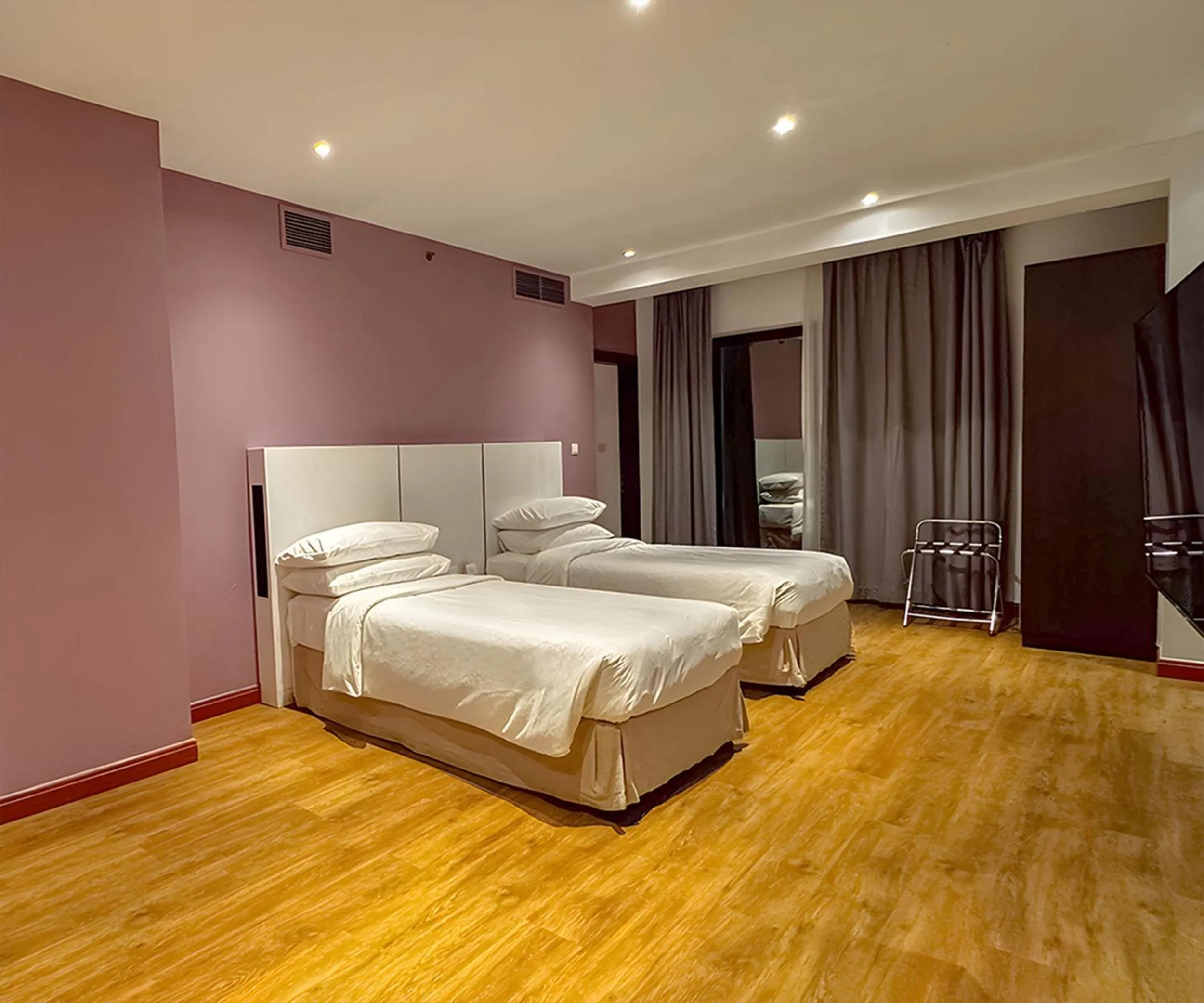 Bed in Ramada Hotel, Suites and Apartments by Wyndham Dubai JBR