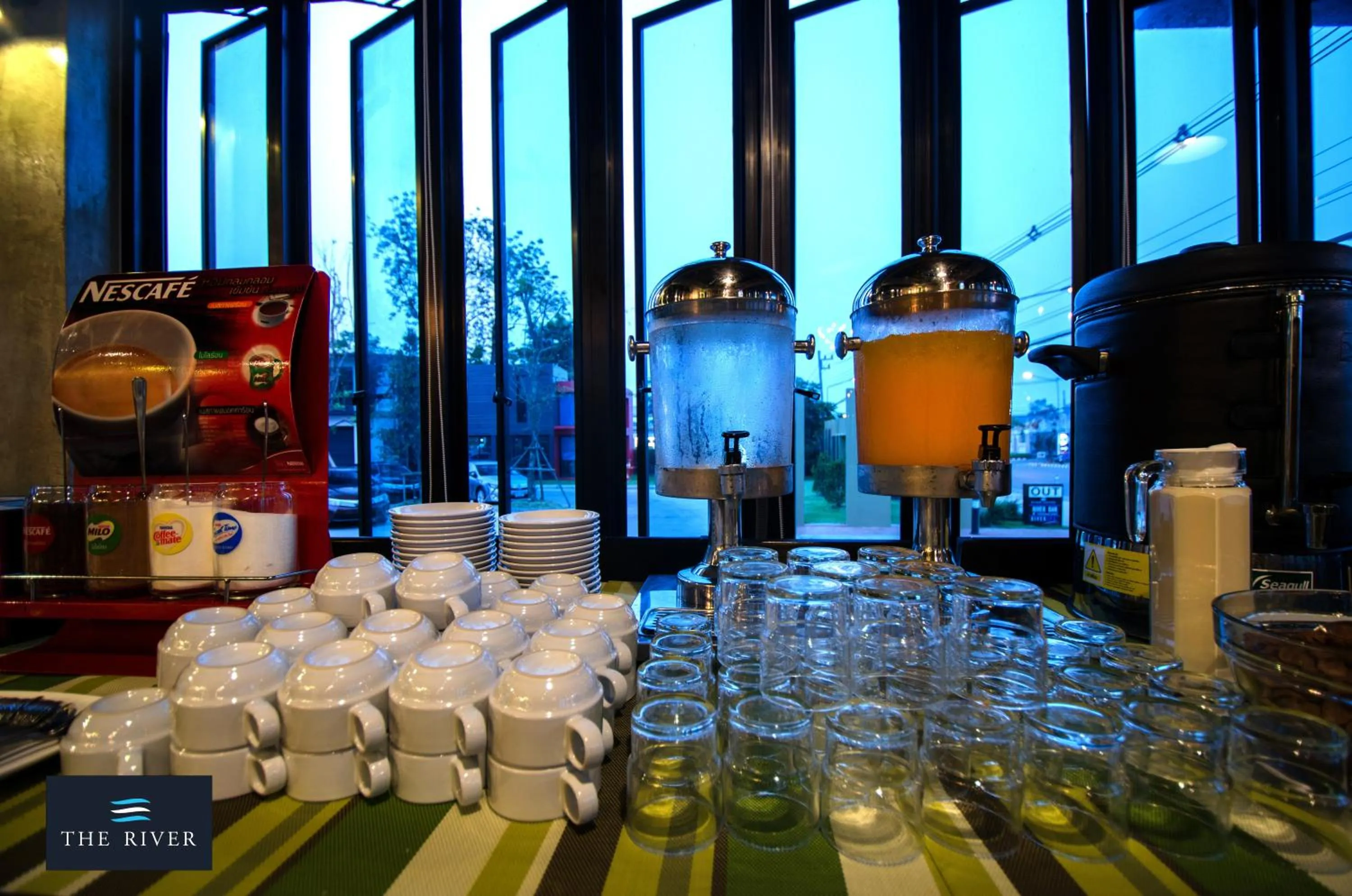 Buffet breakfast in The River Hotel