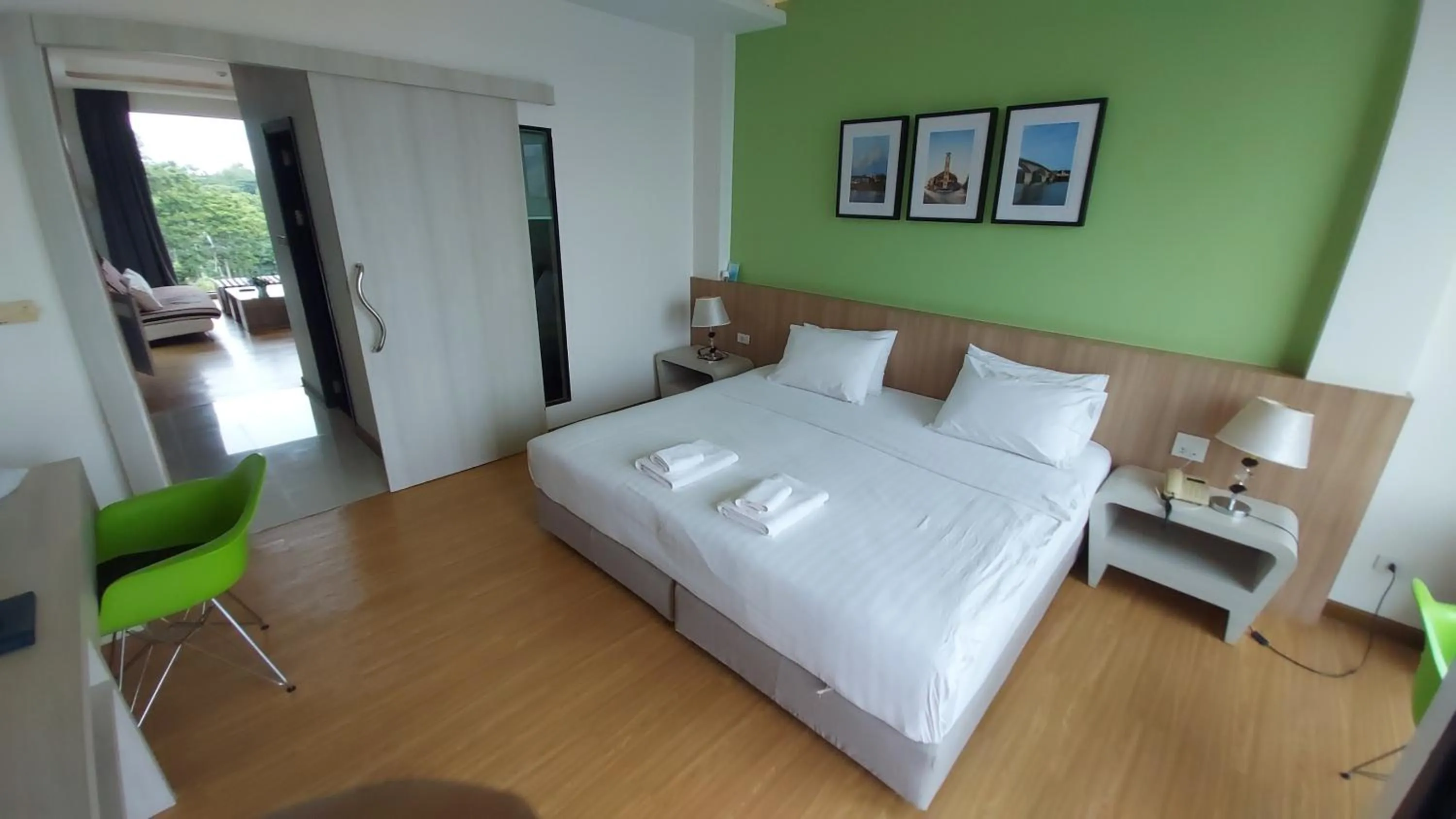 Bed in The River Hotel