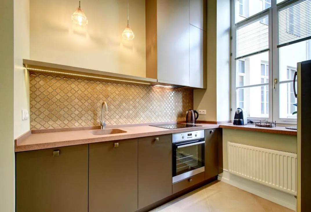 Kitchen or kitchenette in Vilnius Apartments & Suites – Old Town
