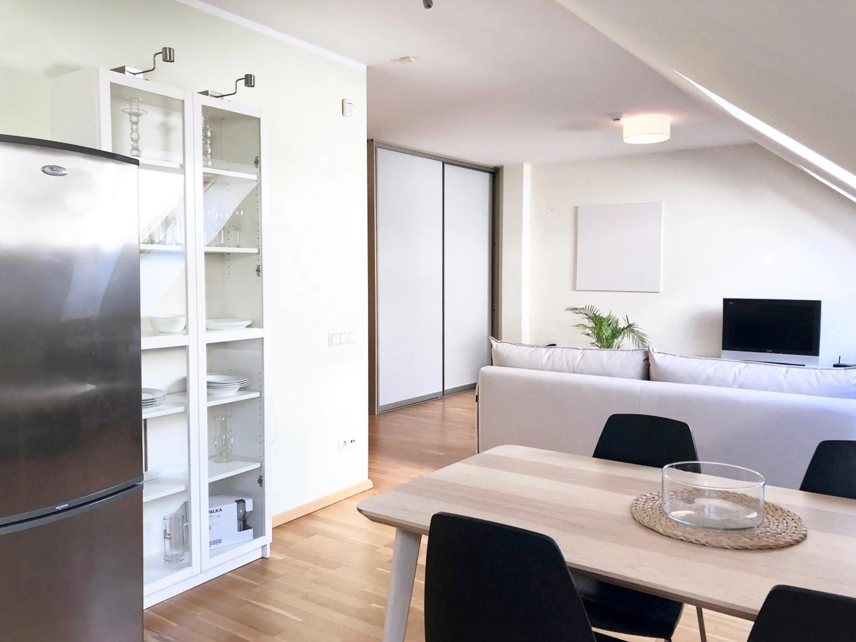 Seating area, Bed in Vilnius Apartments & Suites – Old Town