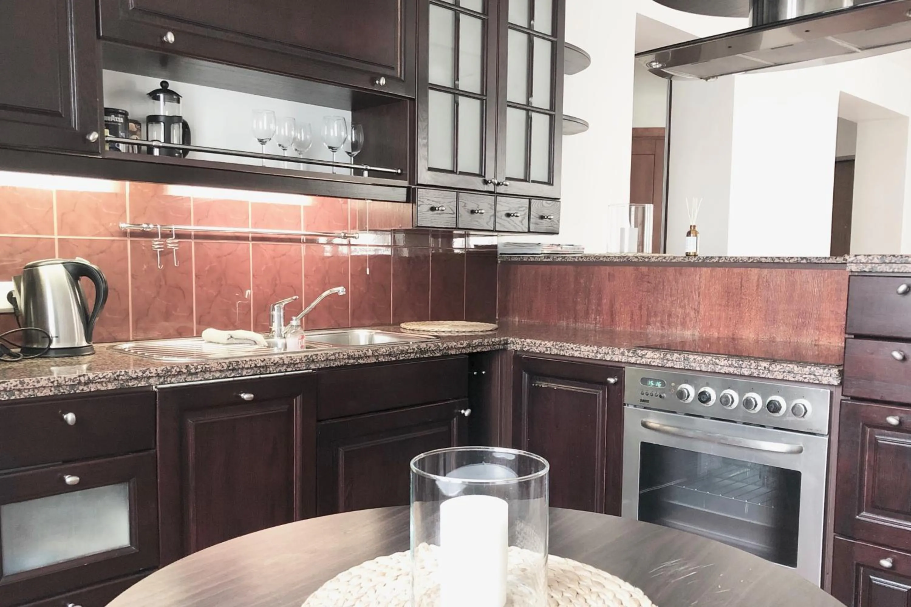 Kitchen or kitchenette in Vilnius Apartments & Suites – Old Town