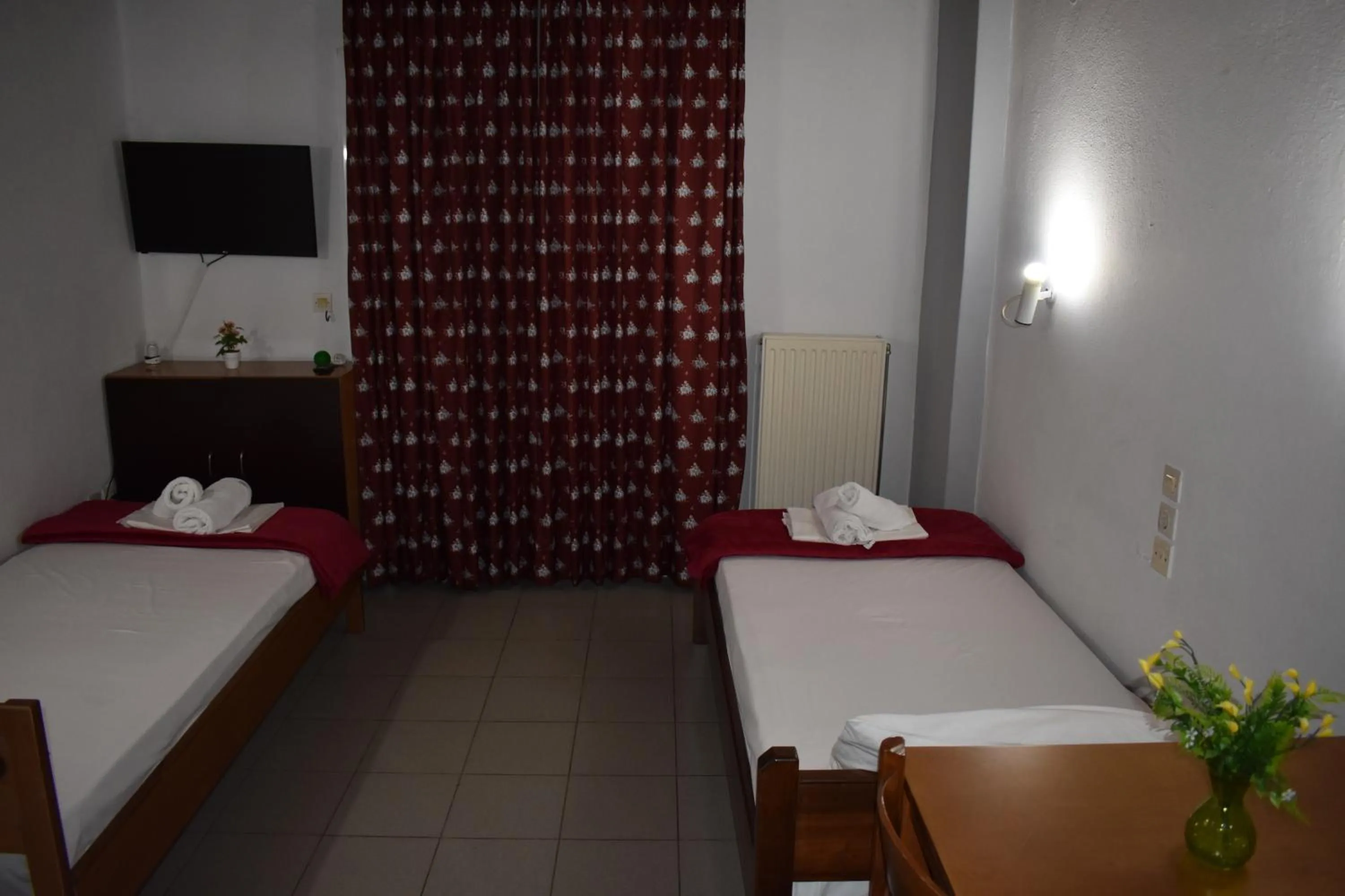 Bed in Galanis Studios and Apartments