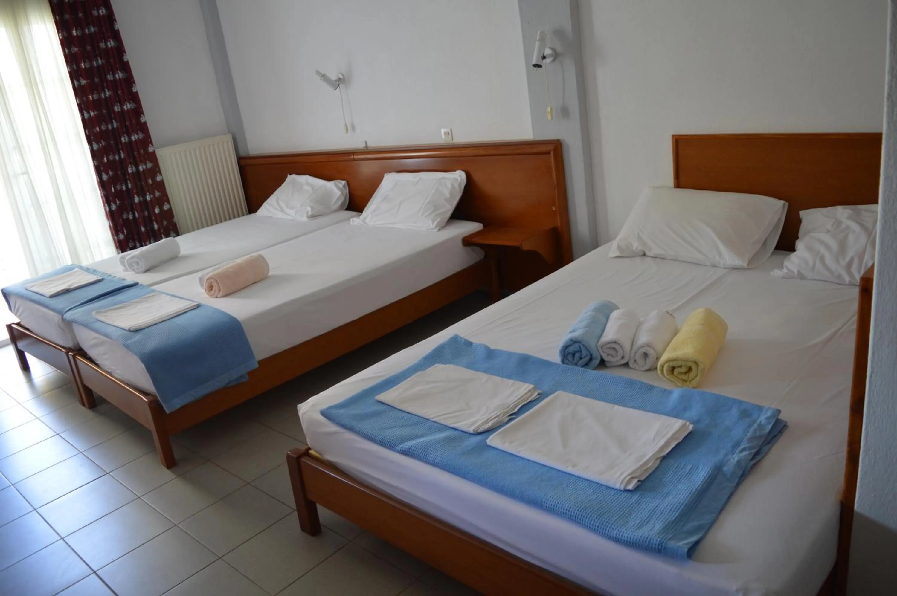 Bed in Galanis Studios and Apartments