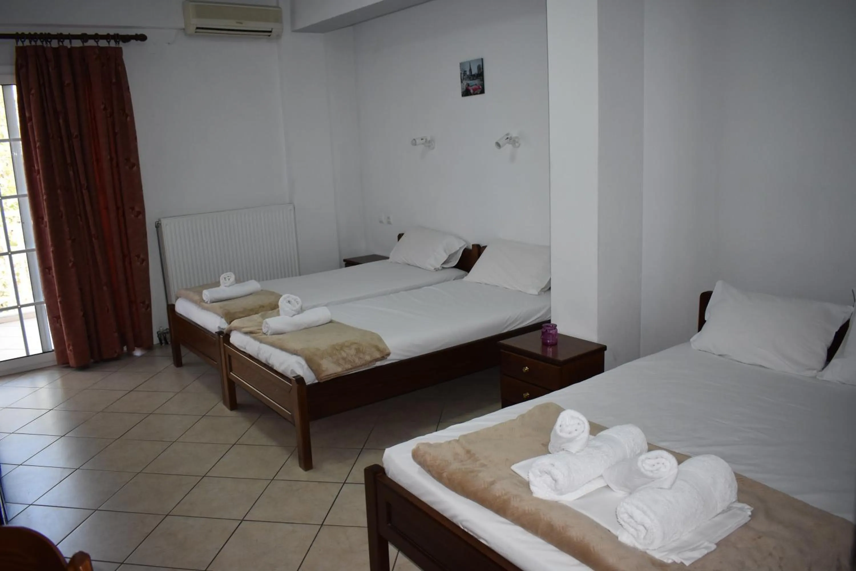 Bed in Galanis Studios and Apartments