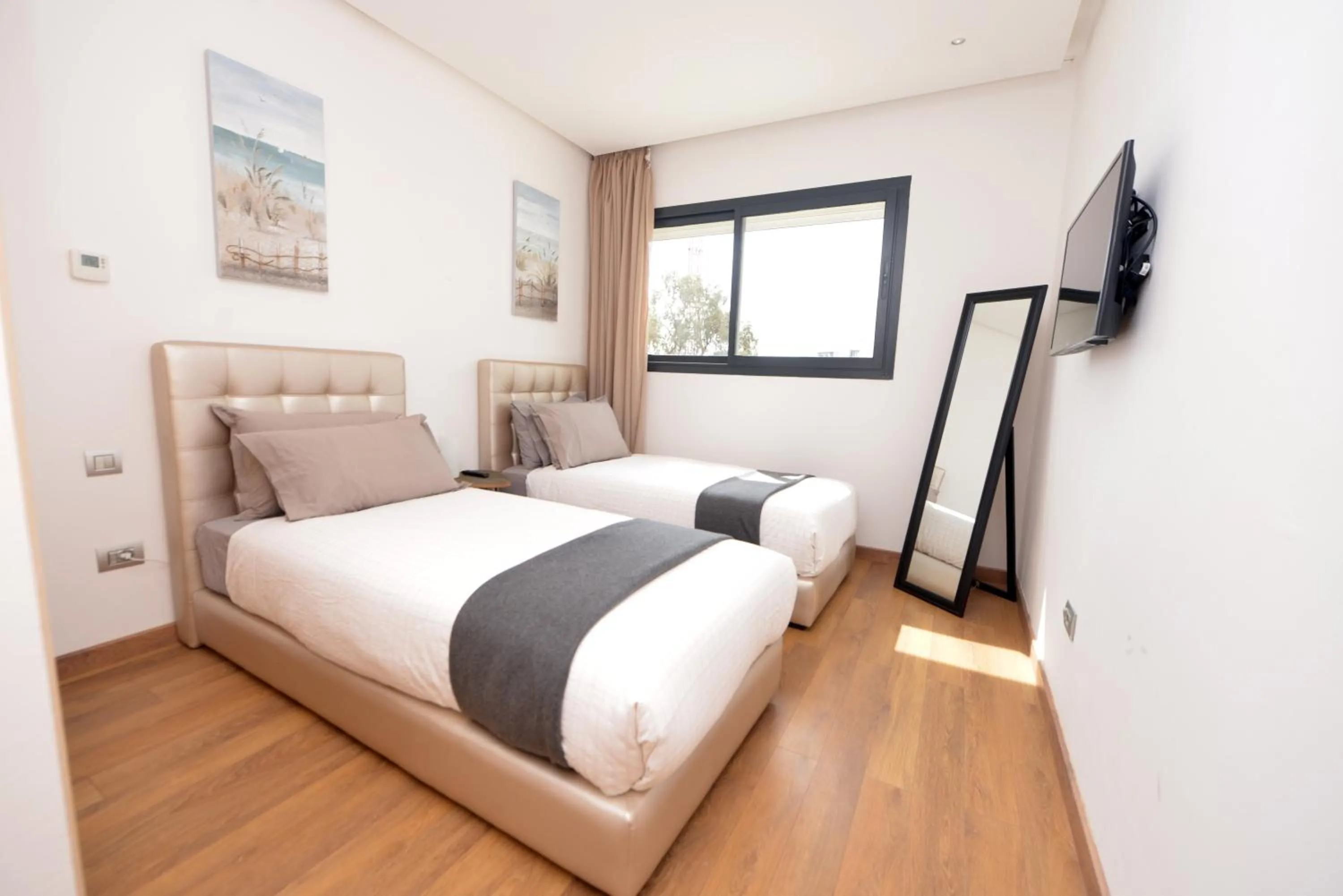 Bed in Prestigia Rabat Hay Riad Premium Apartments