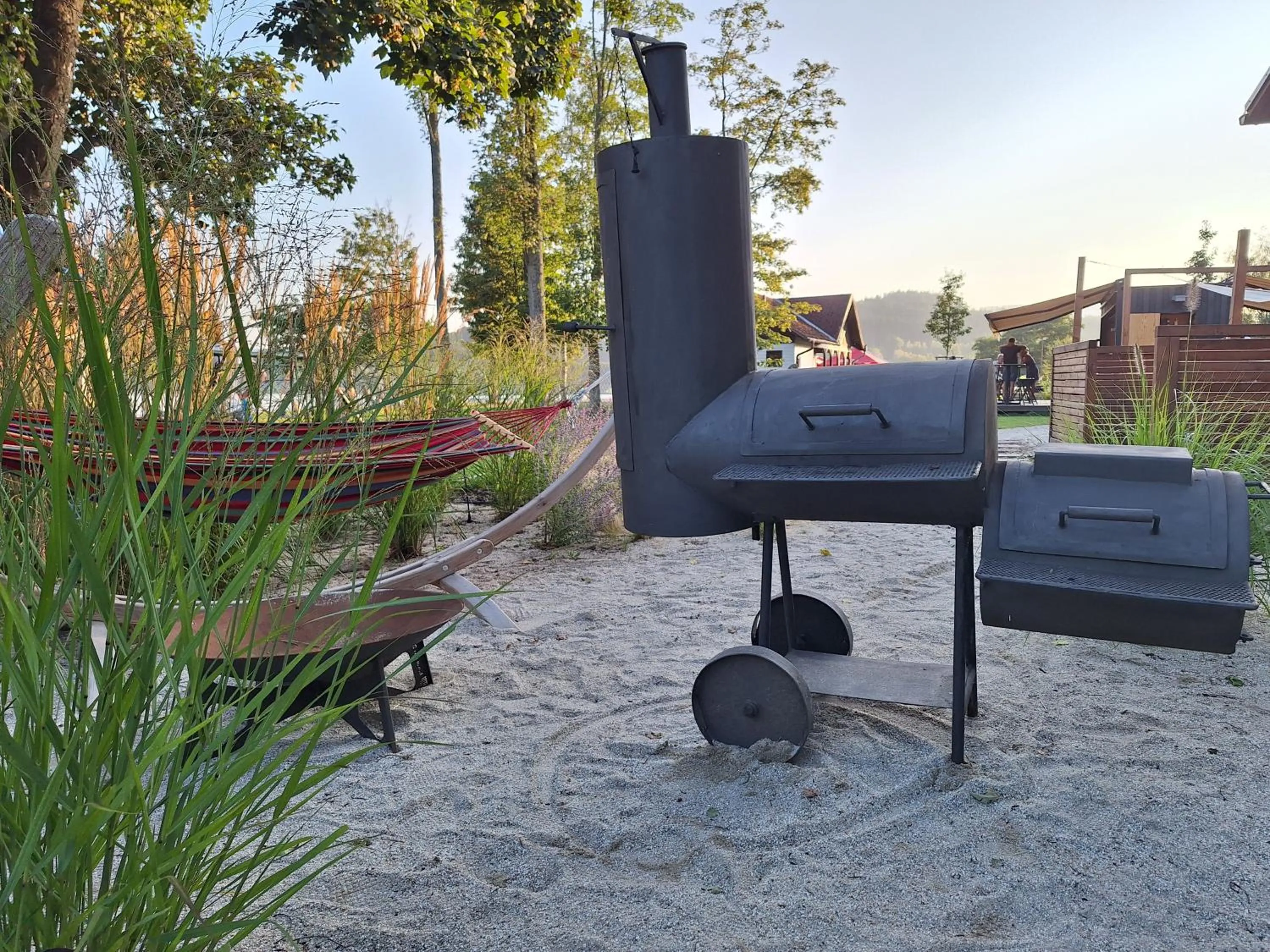 BBQ facilities in Hotel Na Pláži