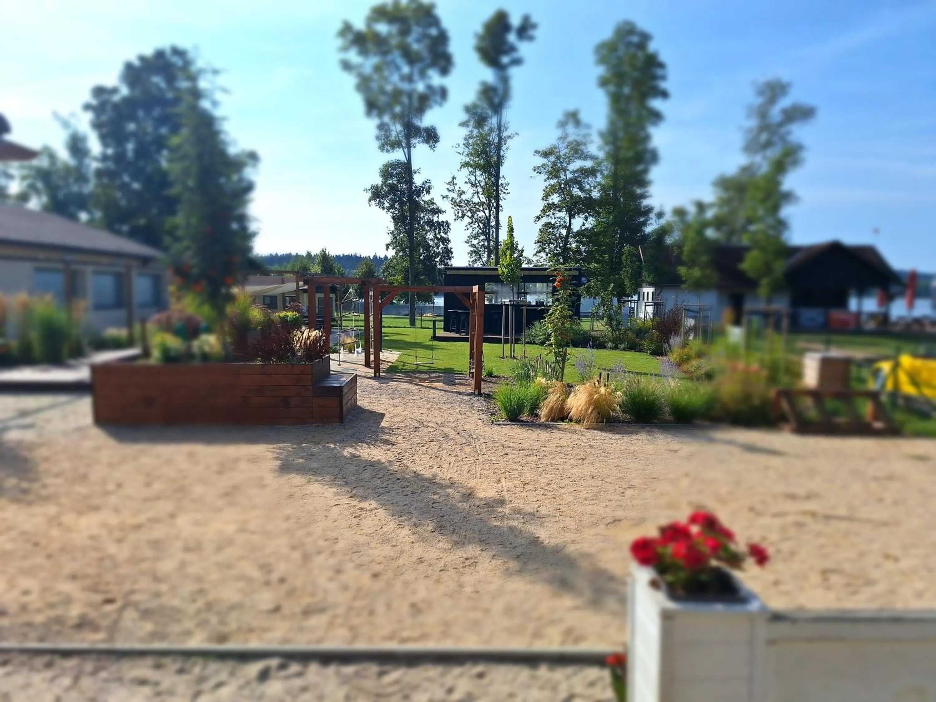 Garden view in Hotel Na Pláži