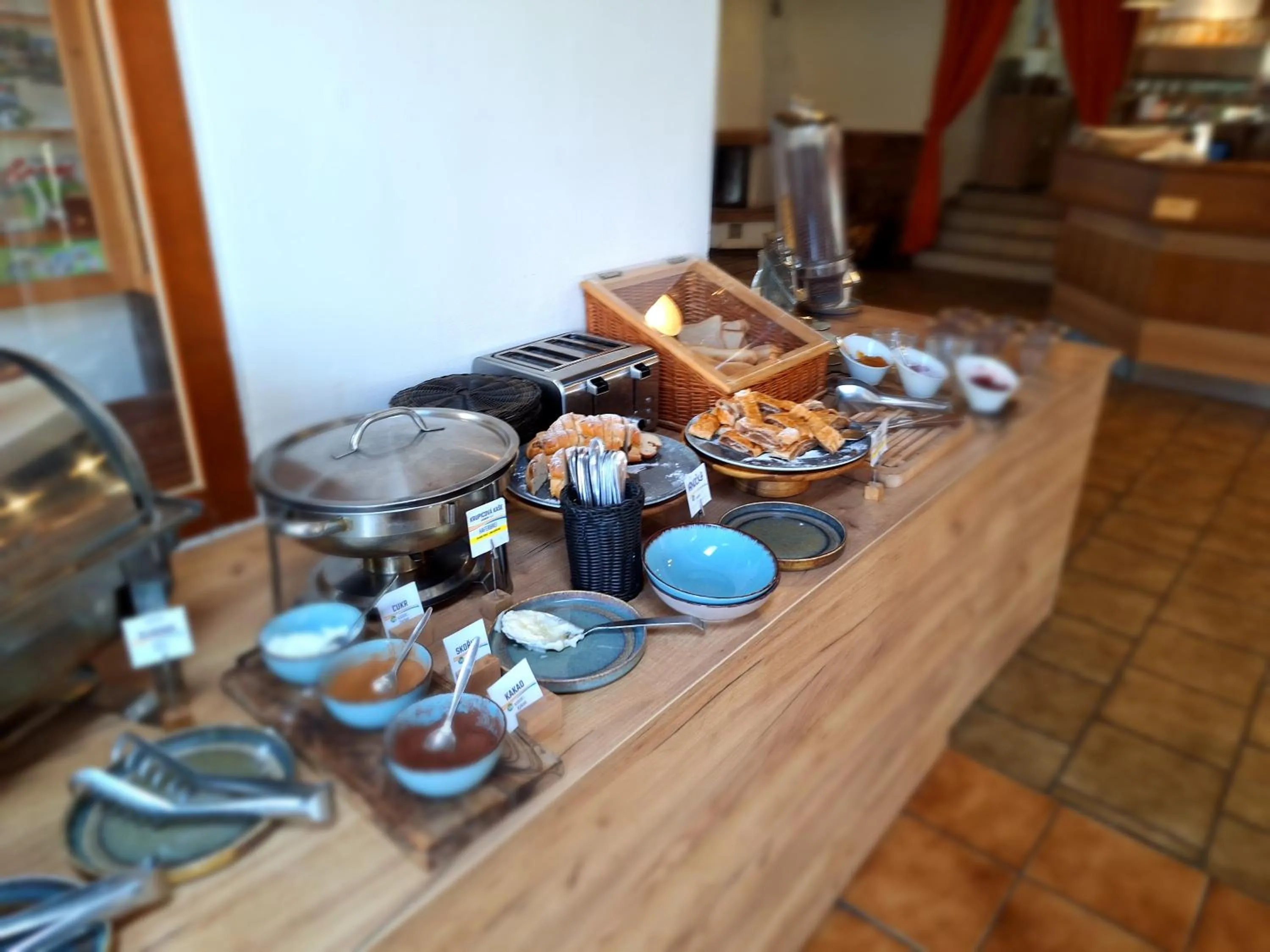 Buffet breakfast in Hotel Na Pláži