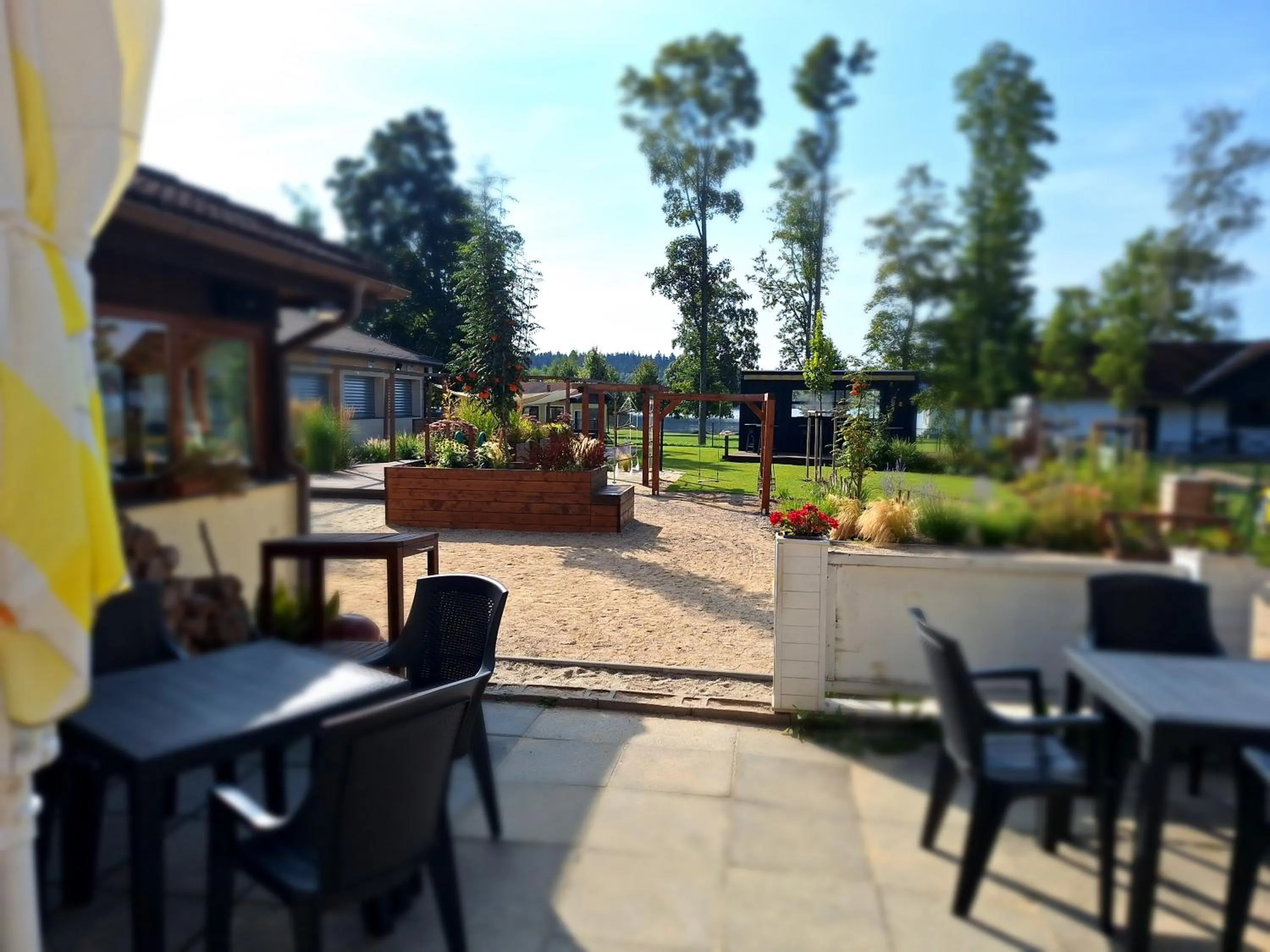 Garden view in Hotel Na Pláži