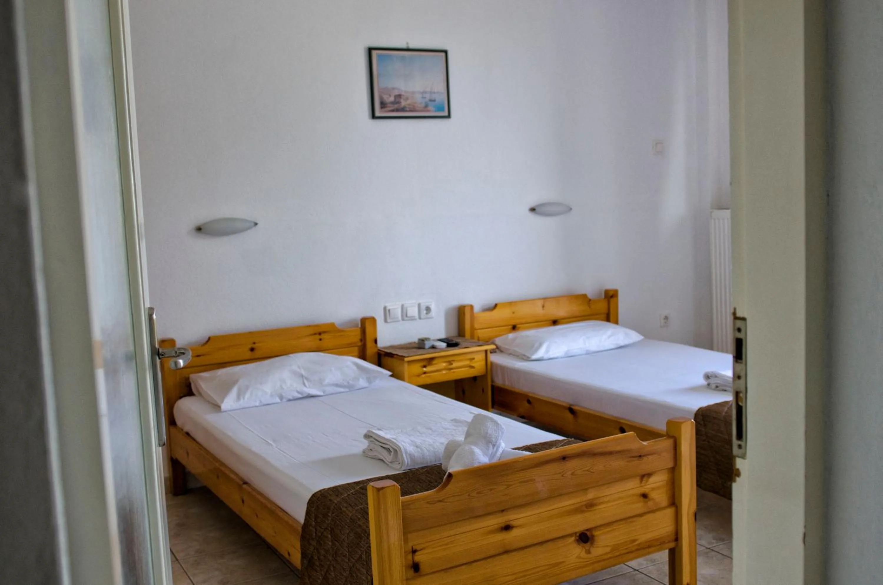 Bedroom, Bed in Galini Apartments