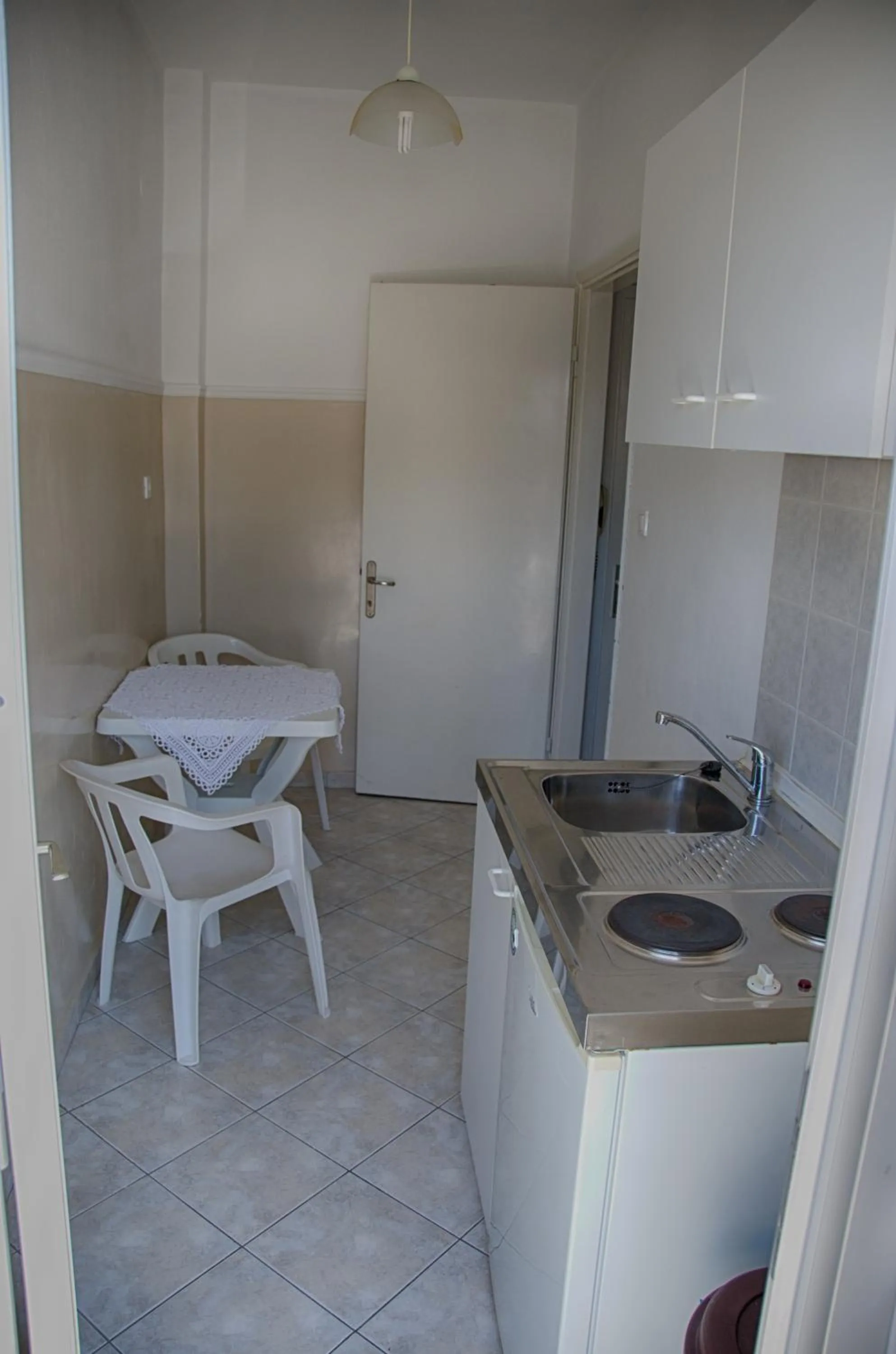 Kitchen or kitchenette in Galini Apartments