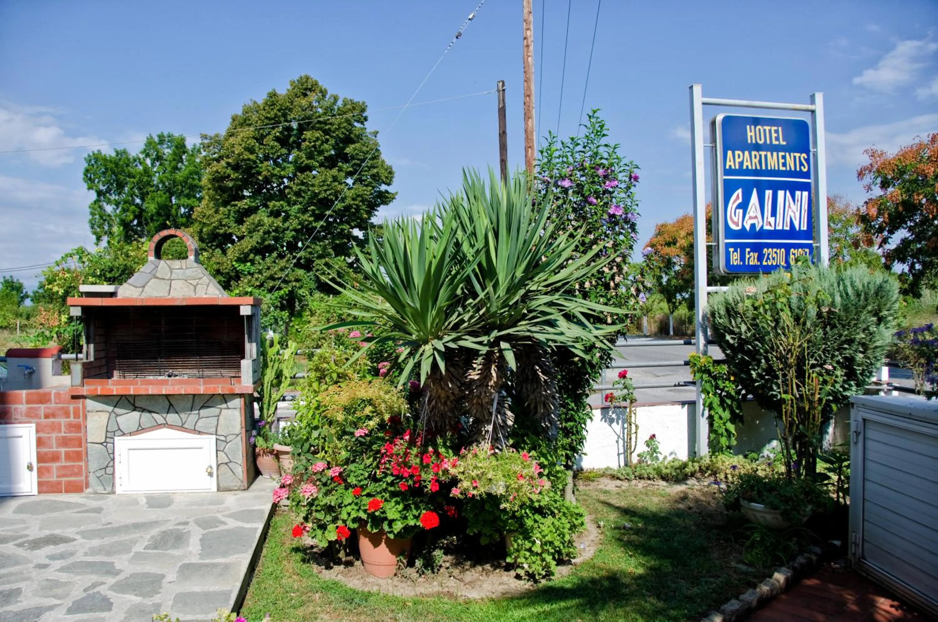 BBQ facilities in Galini Apartments