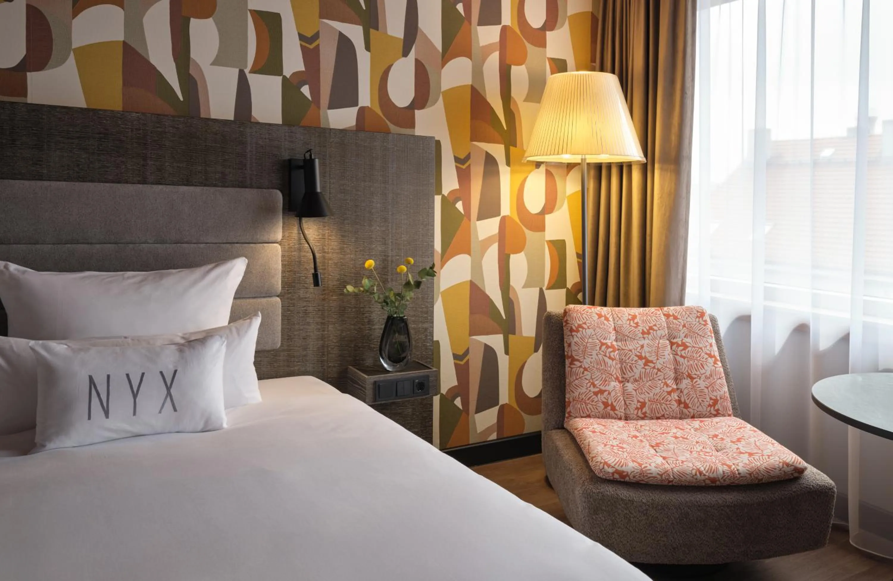 Bed in NYX Hotel Berlin Köpenick by Leonardo Hotels