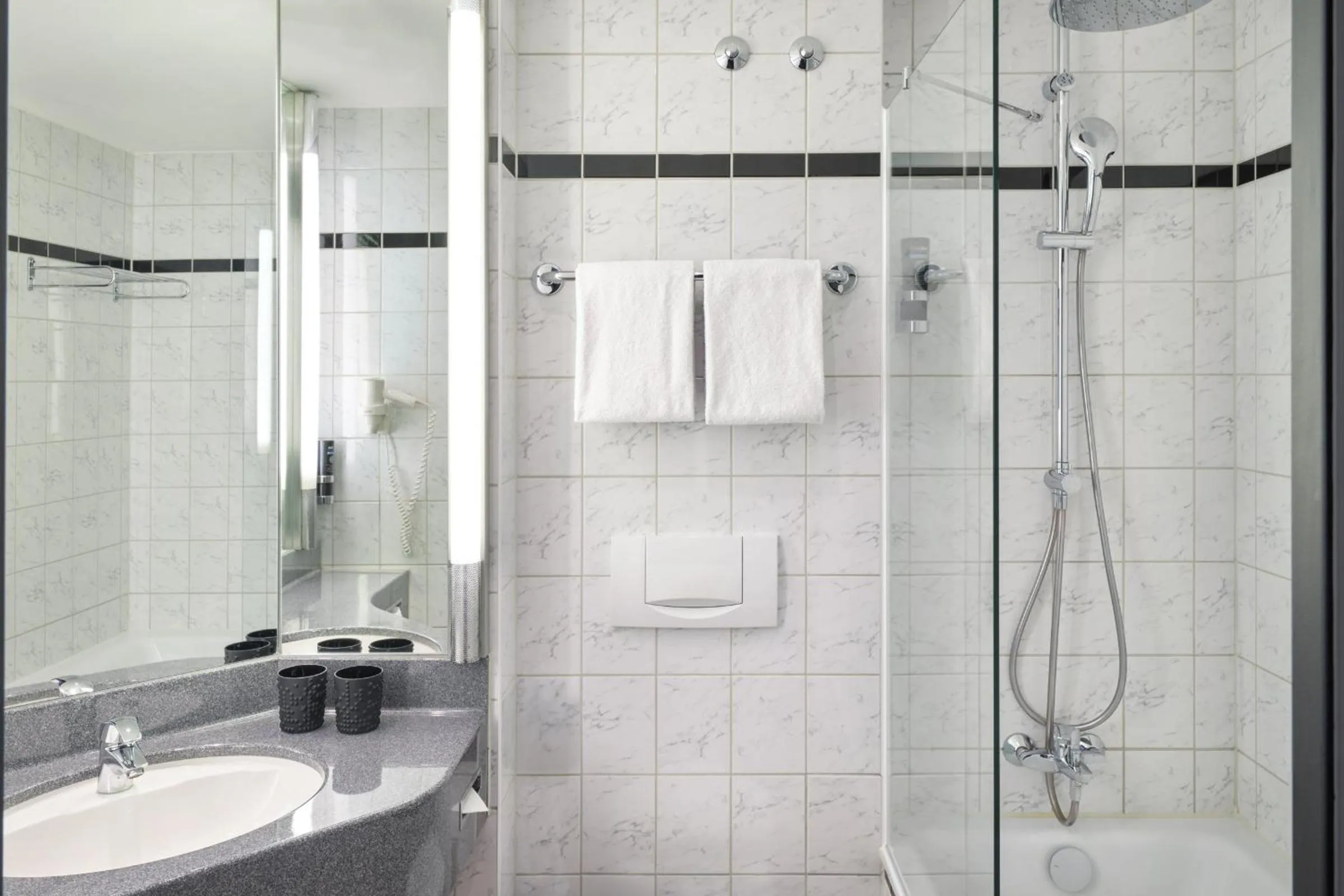 Bathroom in NYX Hotel Berlin Köpenick by Leonardo Hotels