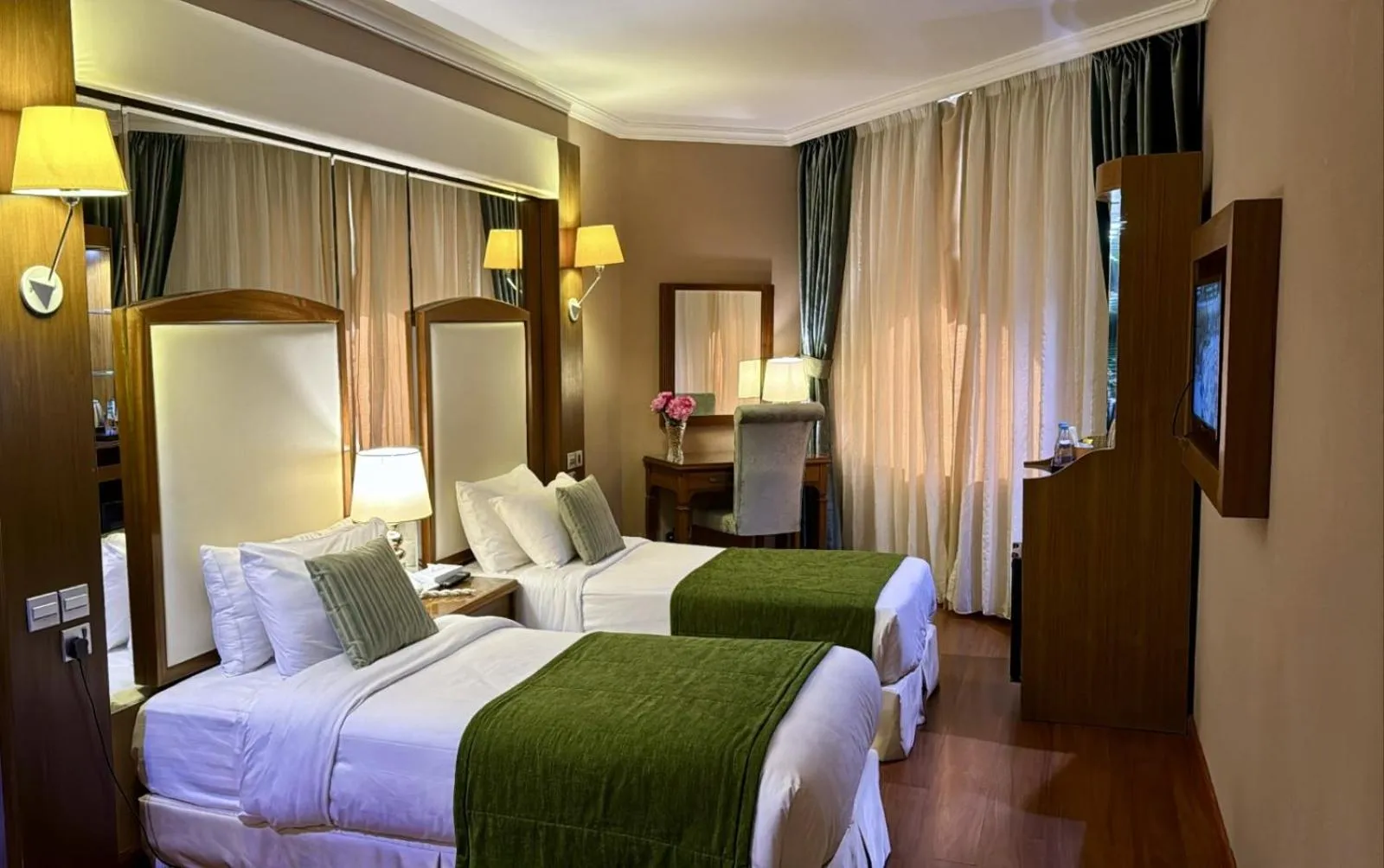 Bed in Jeddah Grand Hotel