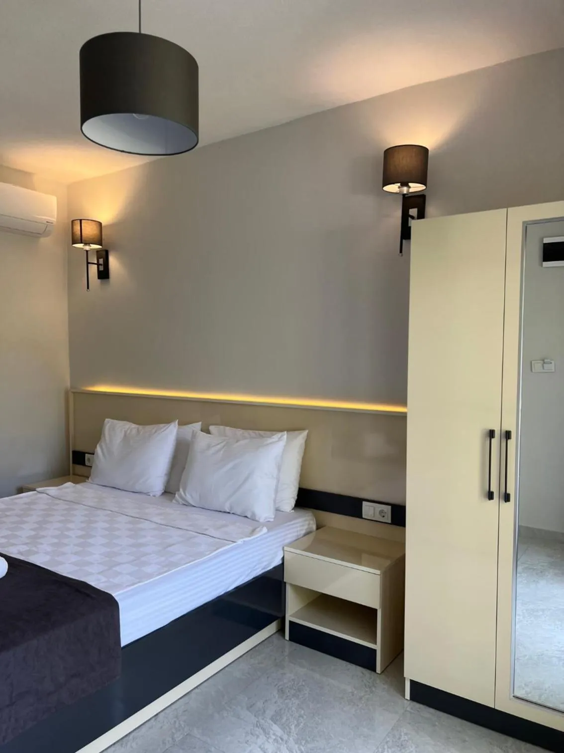 Bed in Otel Beyaz İnci