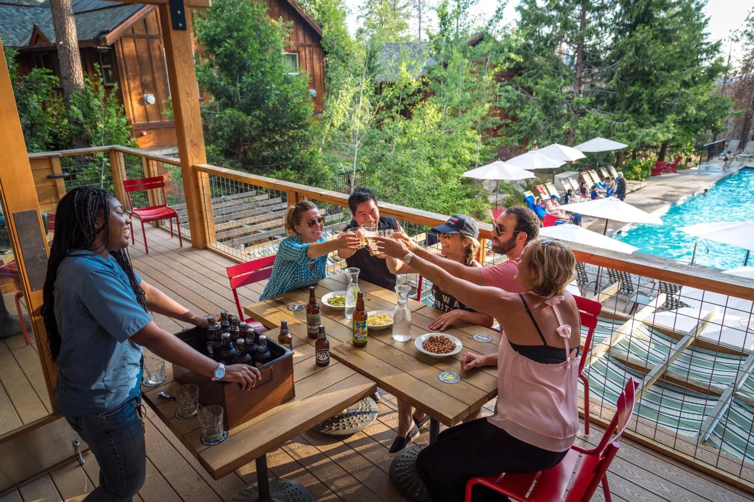 Balcony/Terrace in Evergreen Lodge at Yosemite