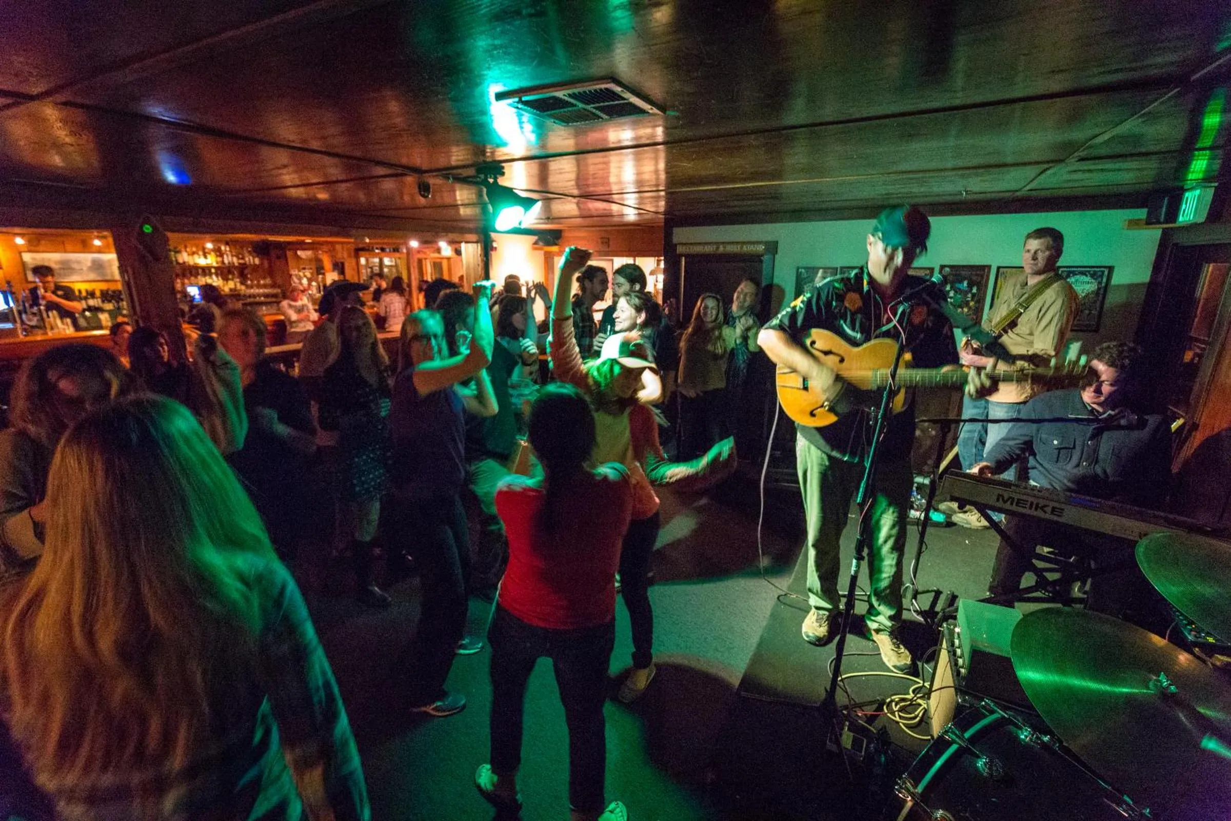 Evening entertainment in Evergreen Lodge at Yosemite